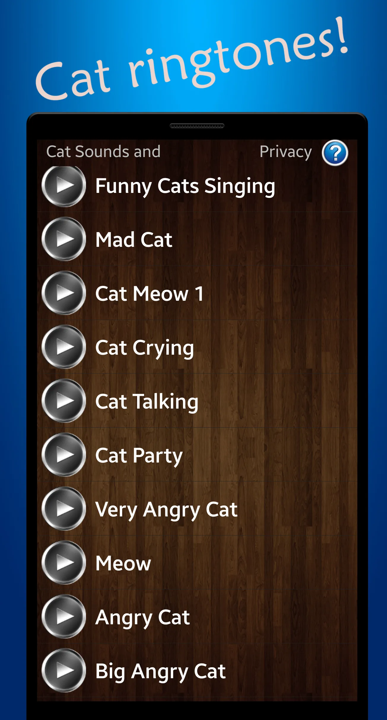 Cat Sounds and Ringtones | Indus Appstore | Screenshot