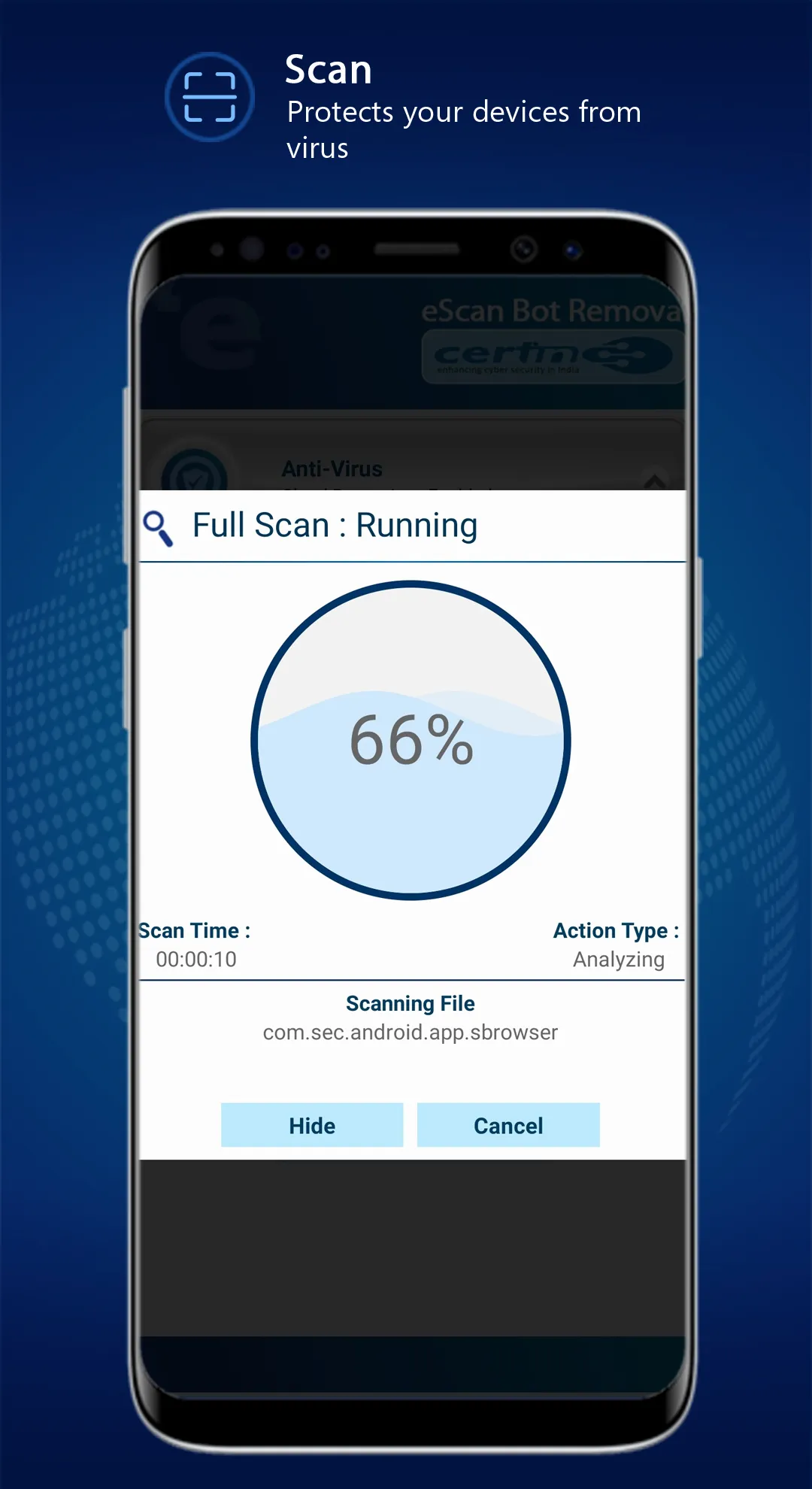 eScan CERT-In Bot Removal | Indus Appstore | Screenshot