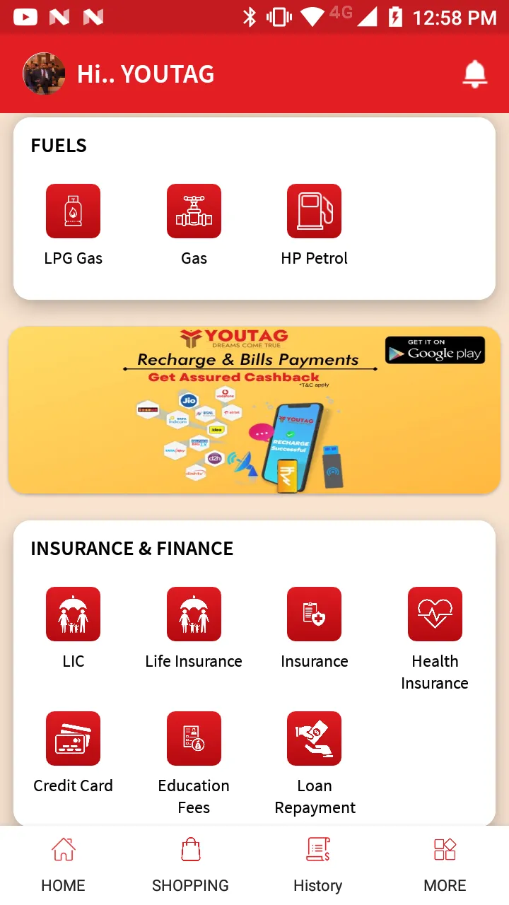 YOUTAG: Recharge, Bill Payment | Indus Appstore | Screenshot