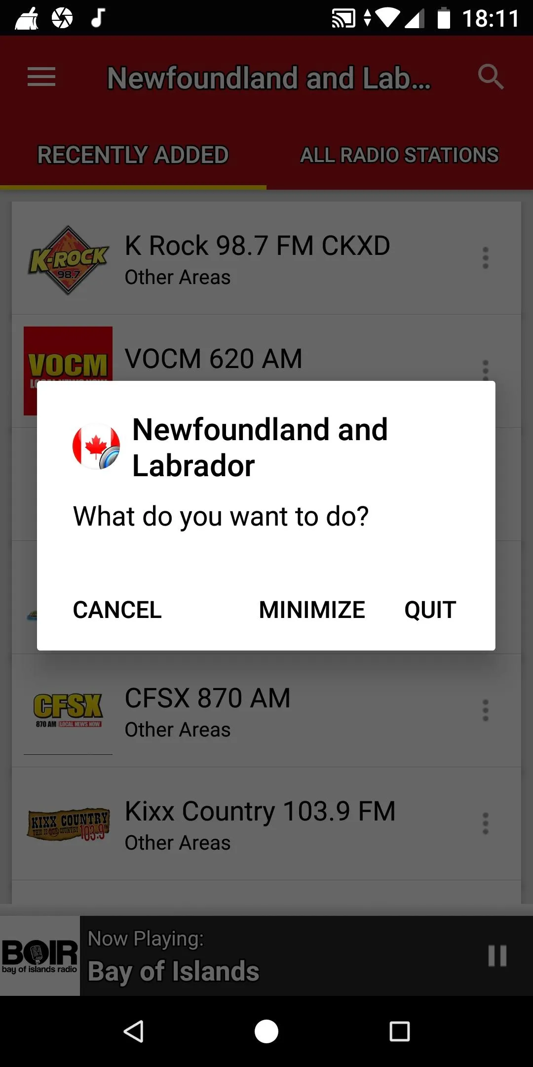 Newfoundland&Labrador Radios | Indus Appstore | Screenshot