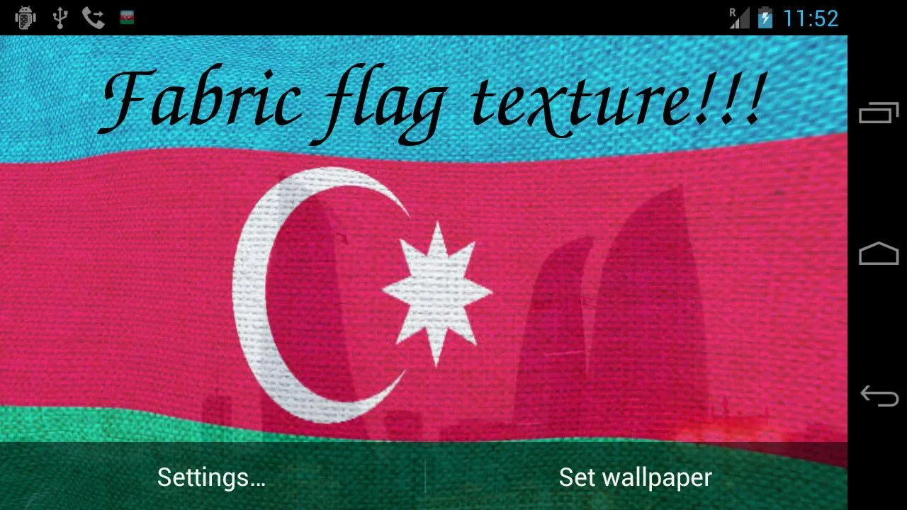 Azerbaijan Flag Live Wallpaper | Indus Appstore | Screenshot