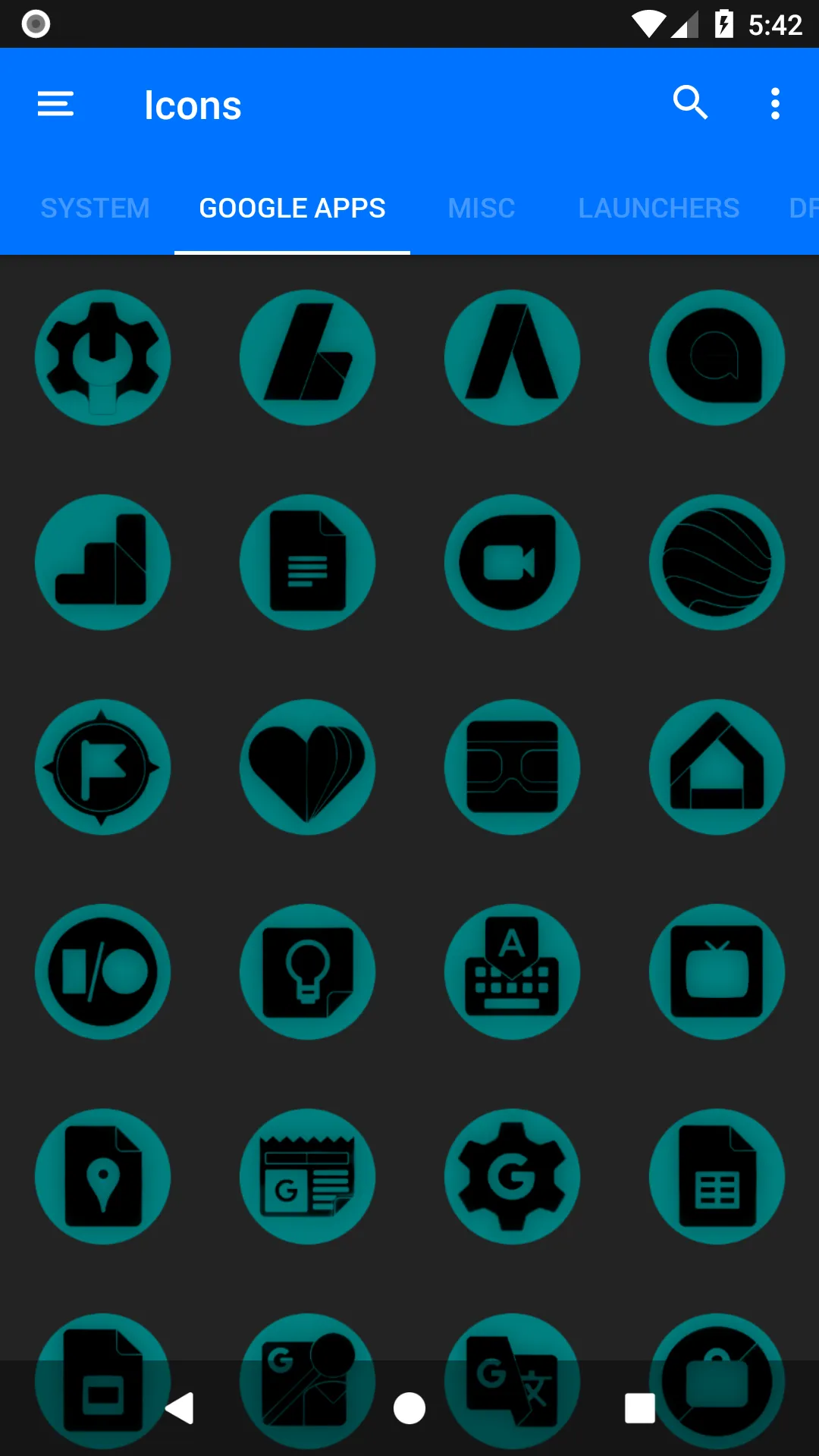 Oreo Teal Icon Pack P2 | Indus Appstore | Screenshot