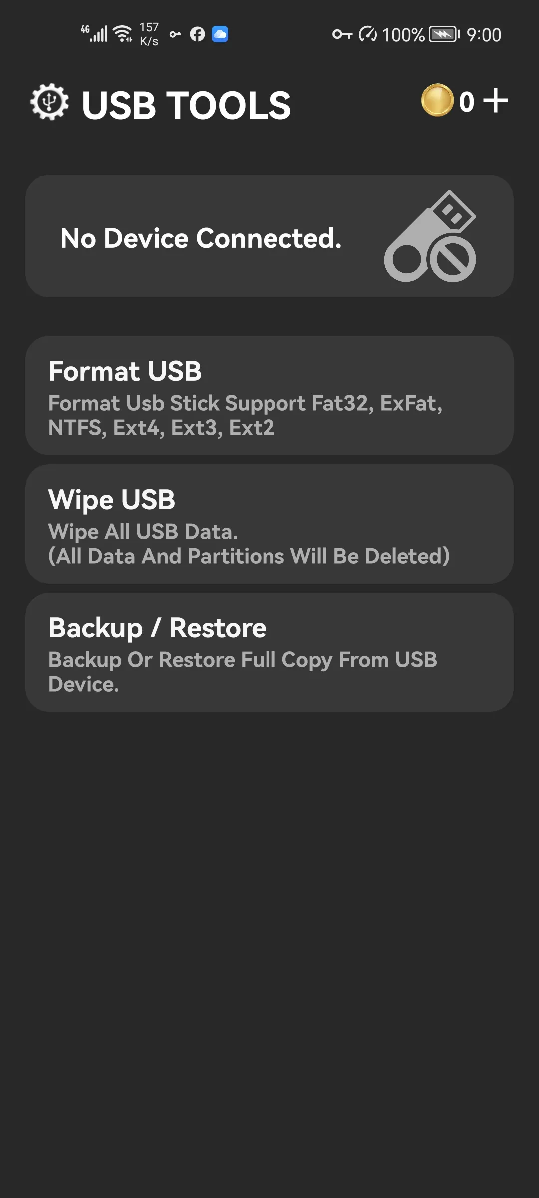 USB TOOLS (Format, WIPE...ETC) | Indus Appstore | Screenshot