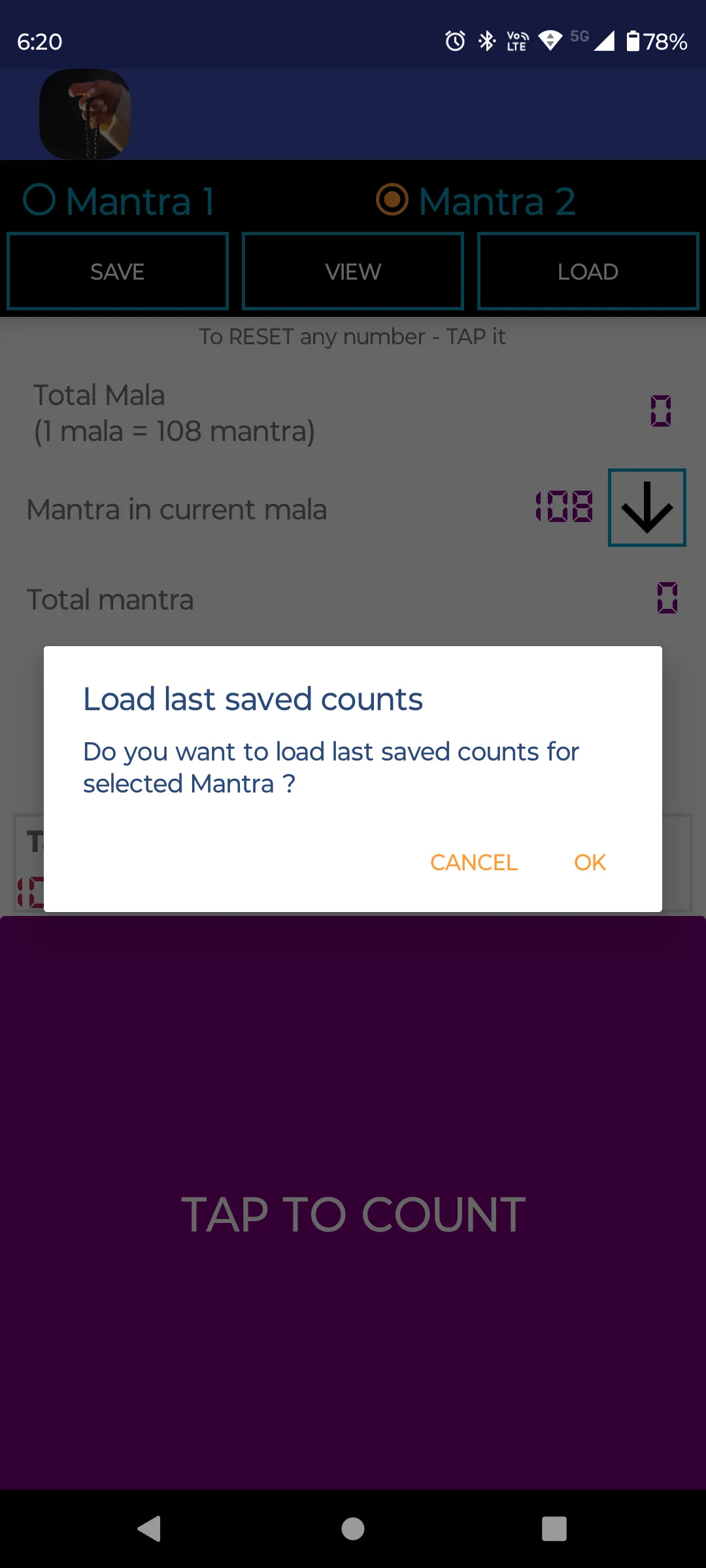 A1 Mantra Counter | Indus Appstore | Screenshot