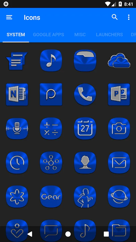 Blue Icon Pack | Indus Appstore | Screenshot