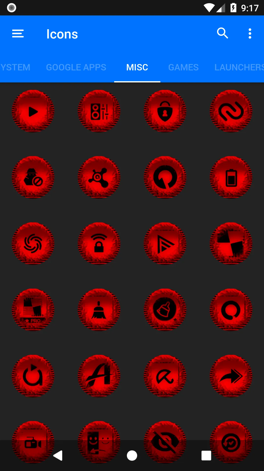 Red Icon Pack Style 5 | Indus Appstore | Screenshot