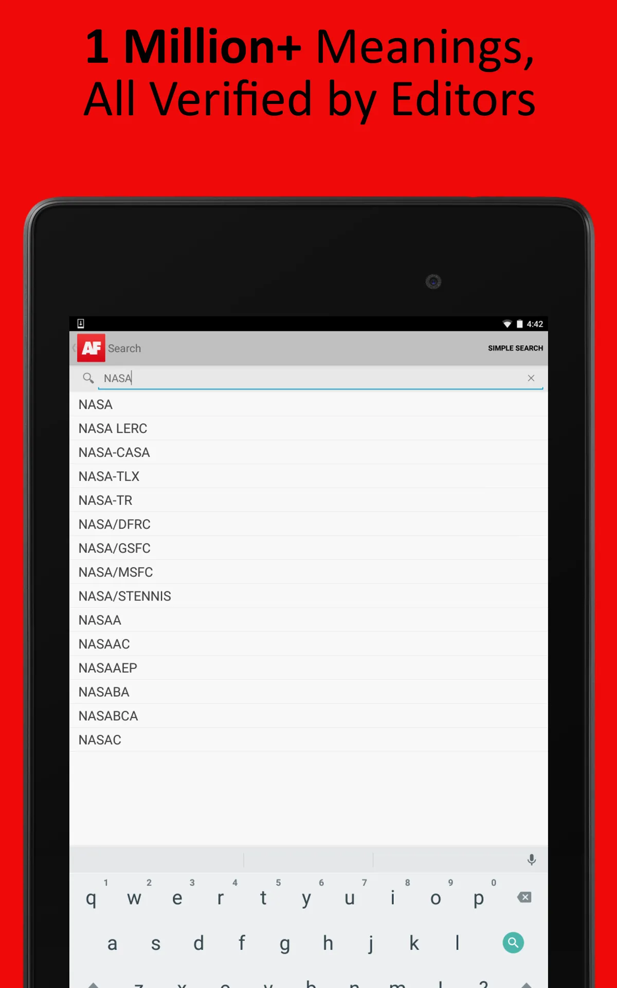 Acronym Finder | Indus Appstore | Screenshot