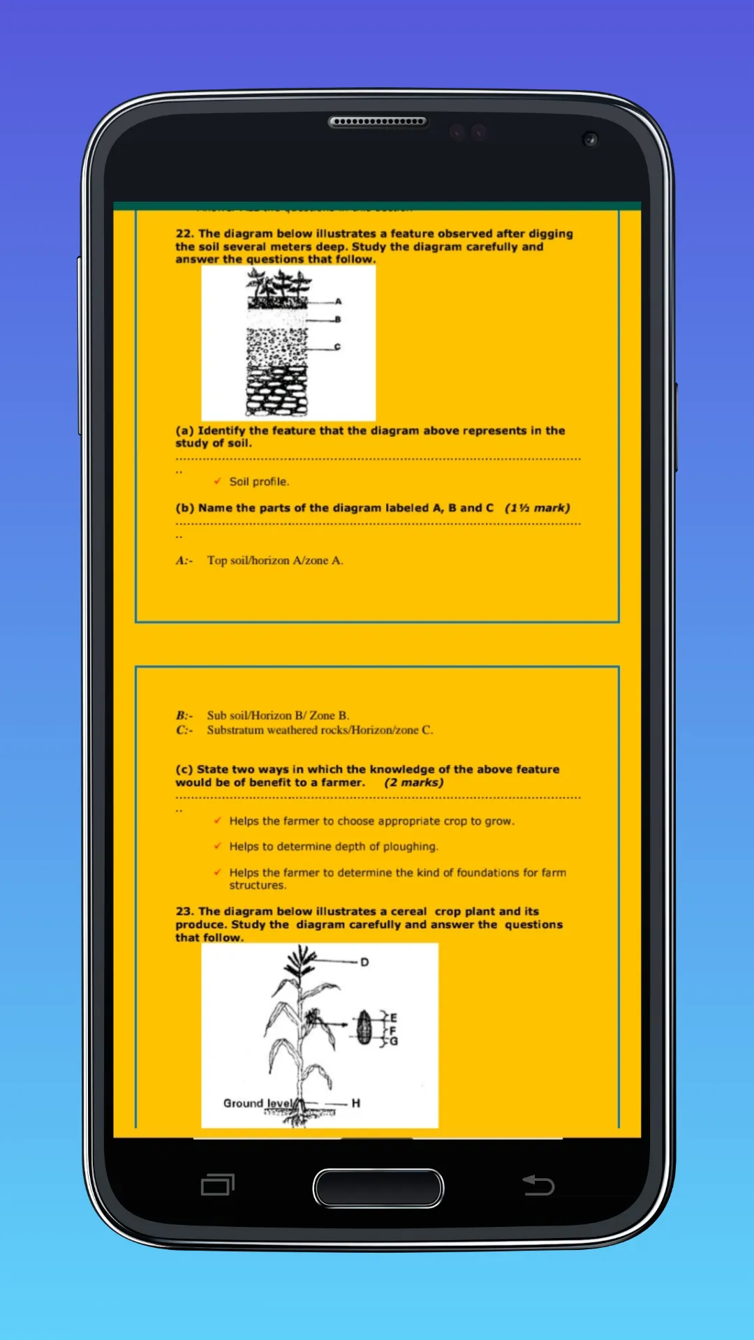 Kcse Agriculture Revision | Indus Appstore | Screenshot