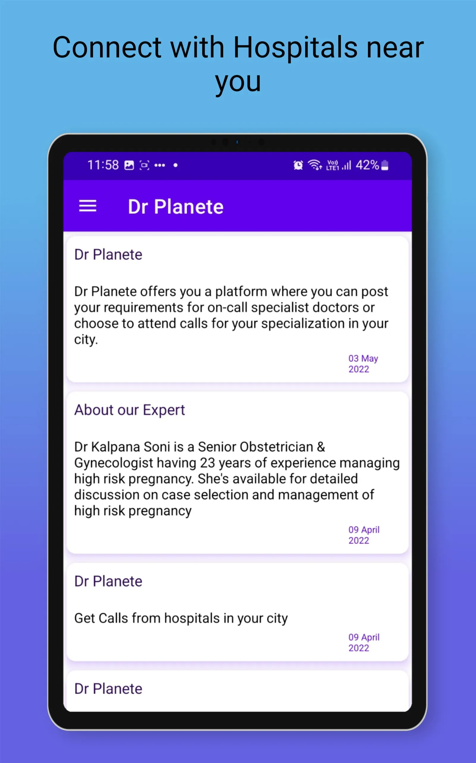Dr Planete :Doctors, Hospitals | Indus Appstore | Screenshot