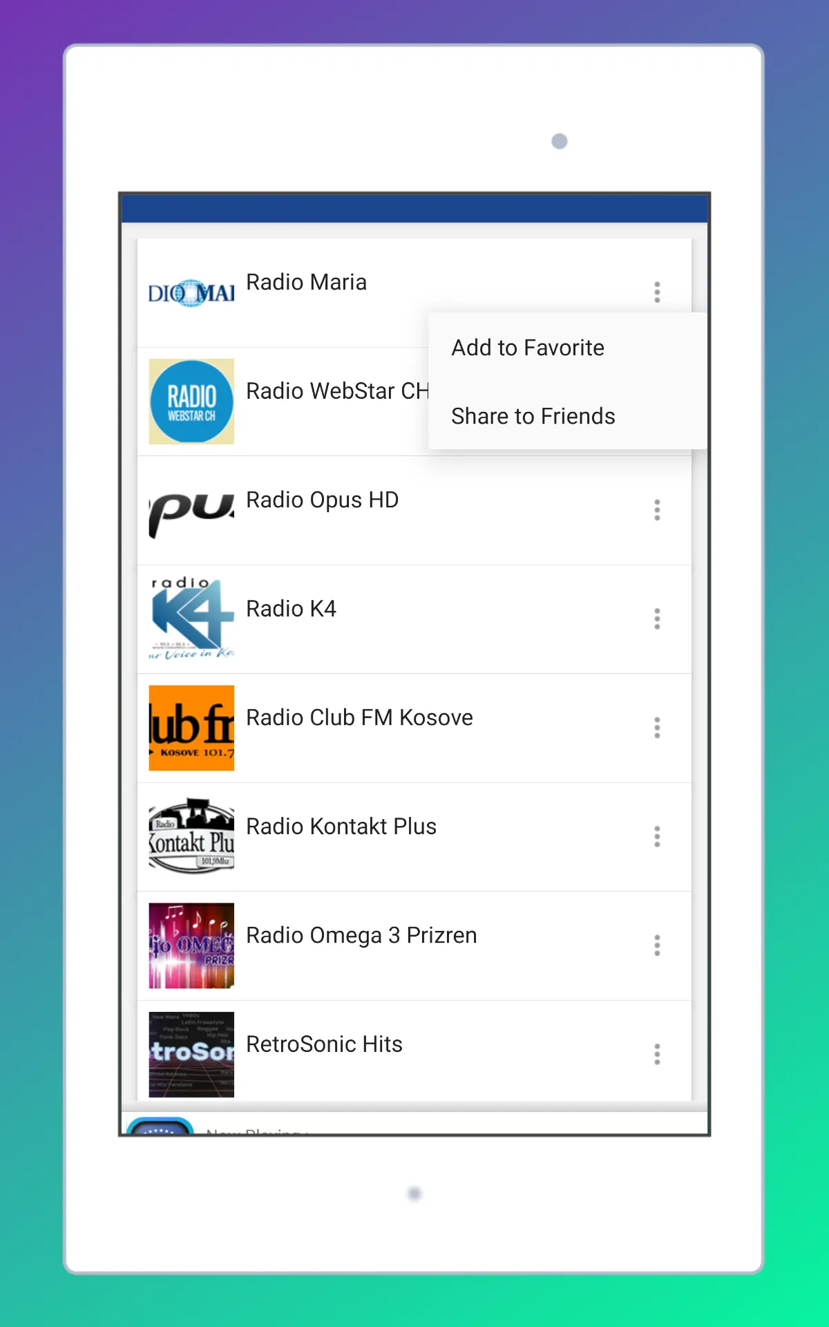 Radio Kosovo FM + Radio Online | Indus Appstore | Screenshot