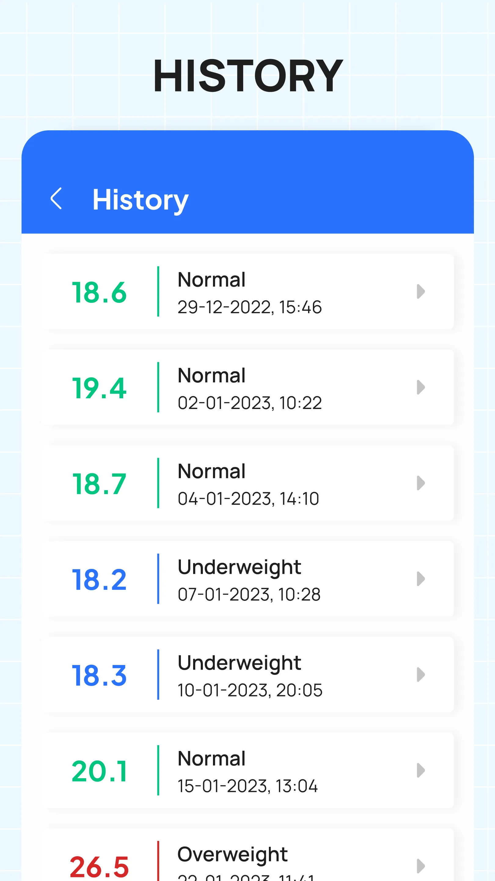 Weight Tracker: BMI, BMR, LBM | Indus Appstore | Screenshot