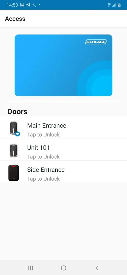 Schlage Mobile Access | Indus Appstore | Screenshot