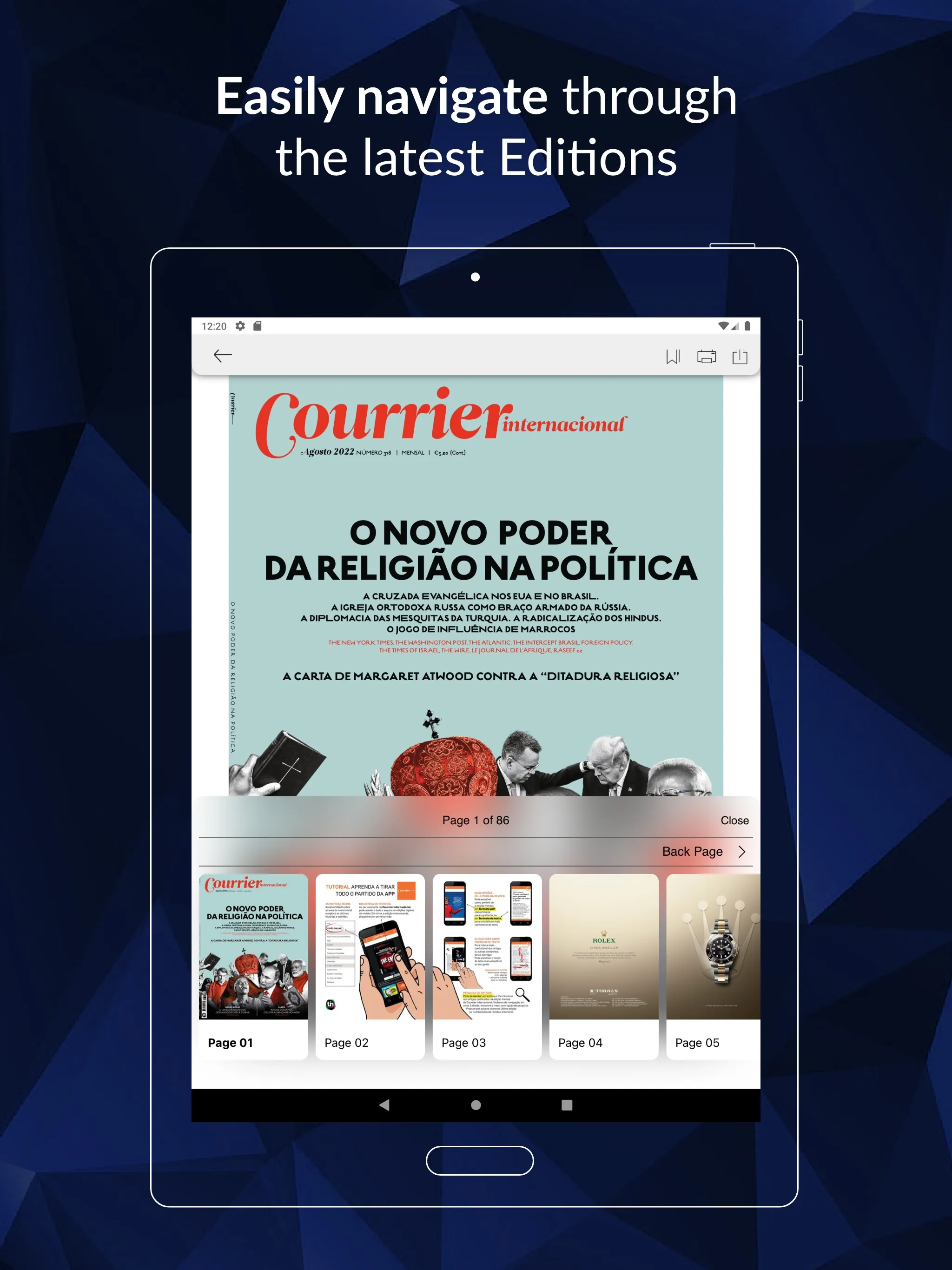 Courrier Internacional Digital | Indus Appstore | Screenshot