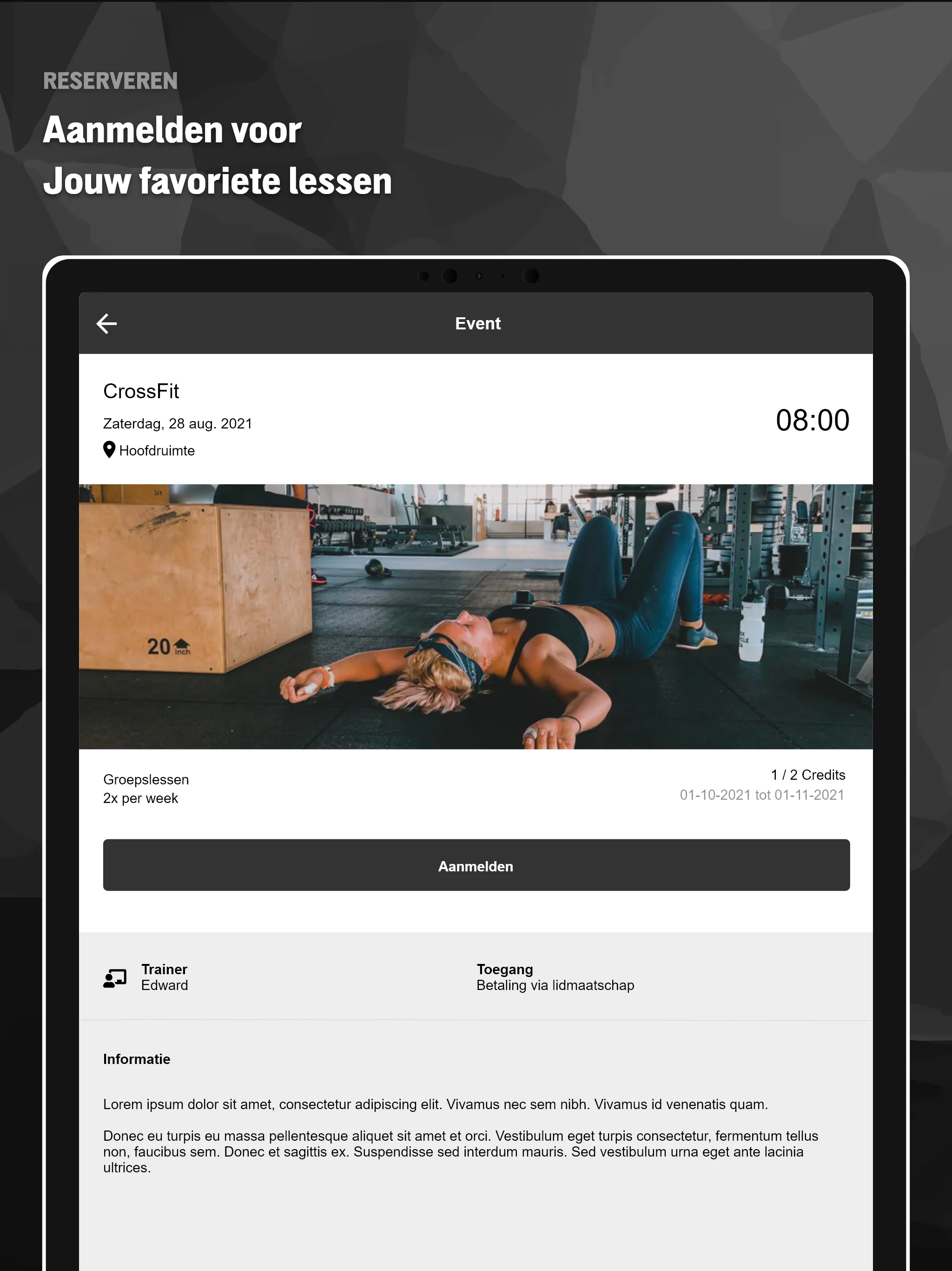 Gym Zuyd | Indus Appstore | Screenshot