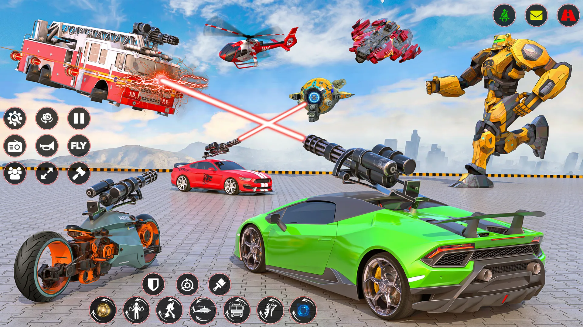 Rescue Robot Car Transform | Indus Appstore | Screenshot