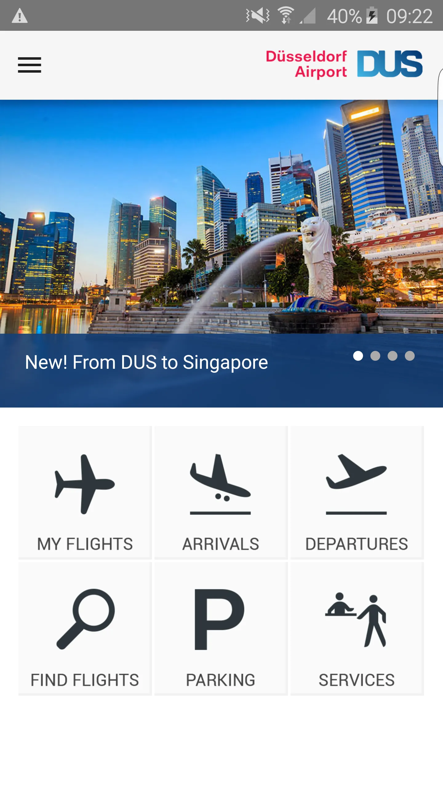 DUS Airport App | Indus Appstore | Screenshot