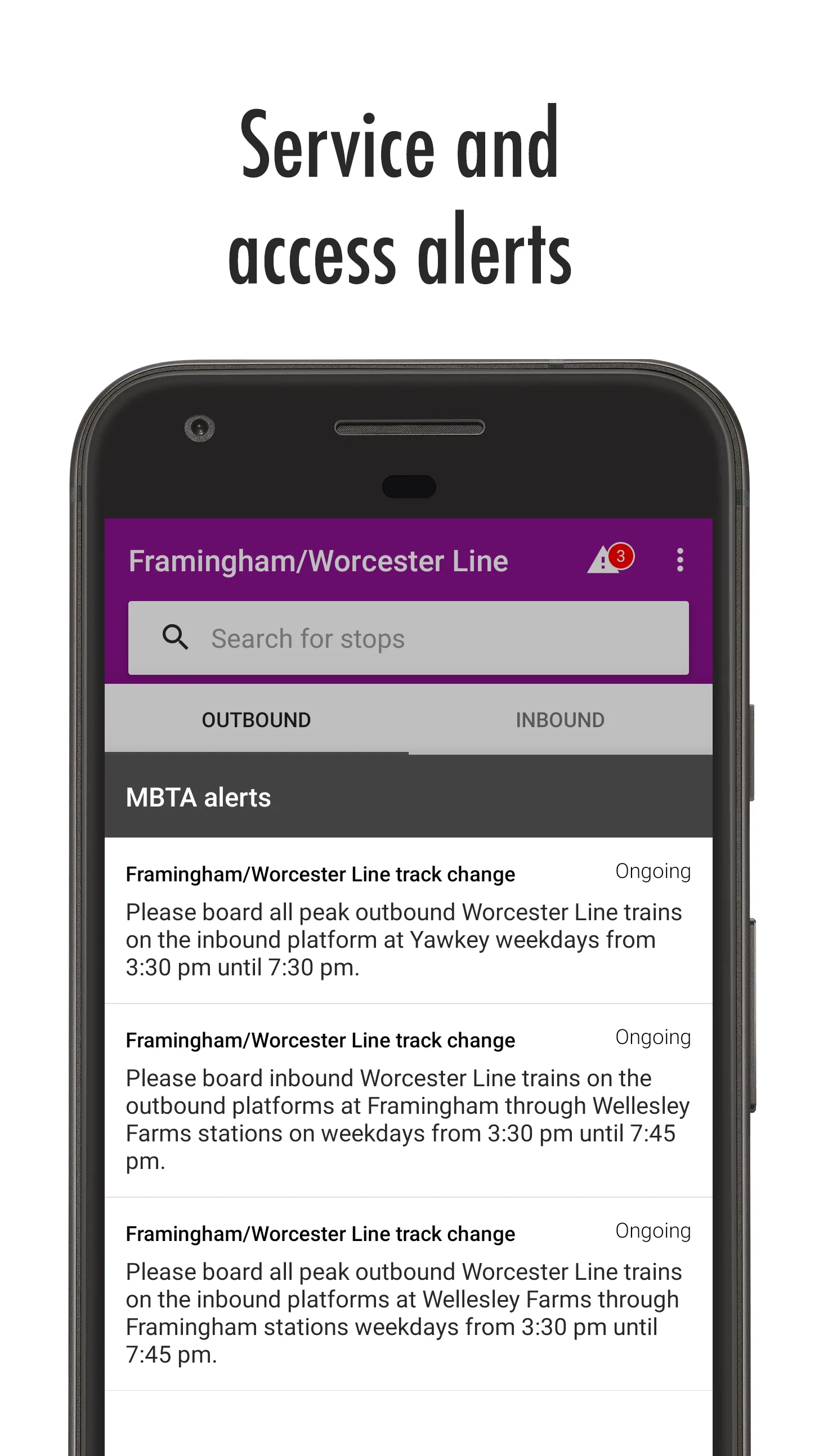 MBTA Tracker | Indus Appstore | Screenshot