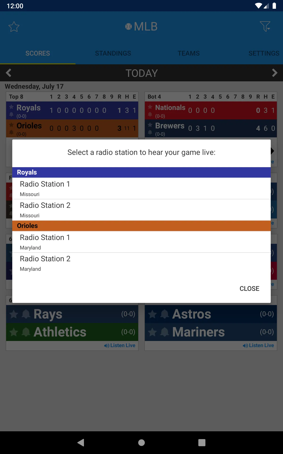 Pro Baseball Radio | Indus Appstore | Screenshot