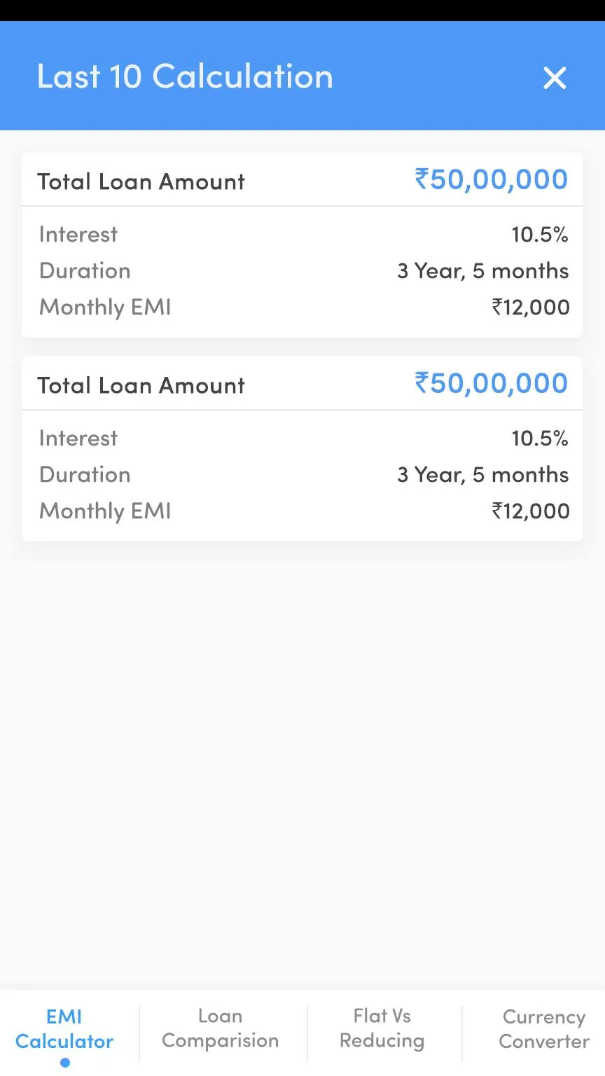 NG EMI Calculator | Indus Appstore | Screenshot