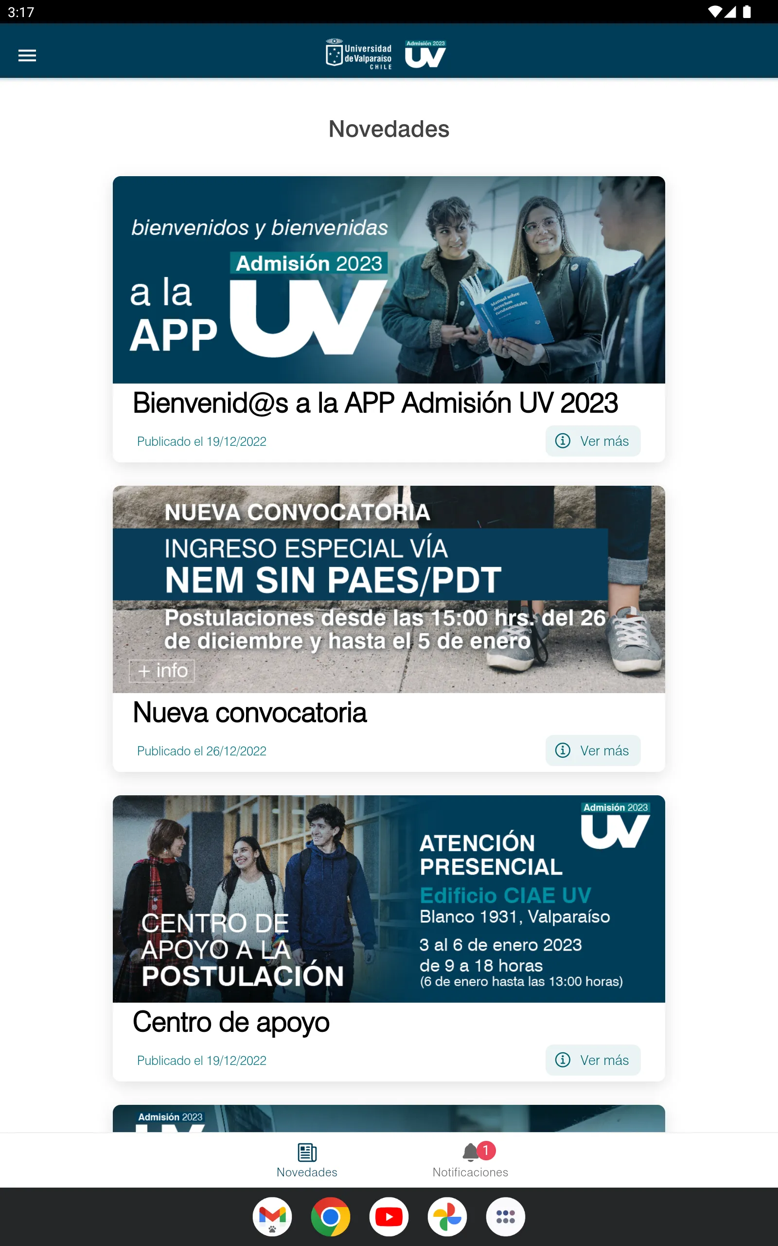 Admisión UV 2025 | Indus Appstore | Screenshot