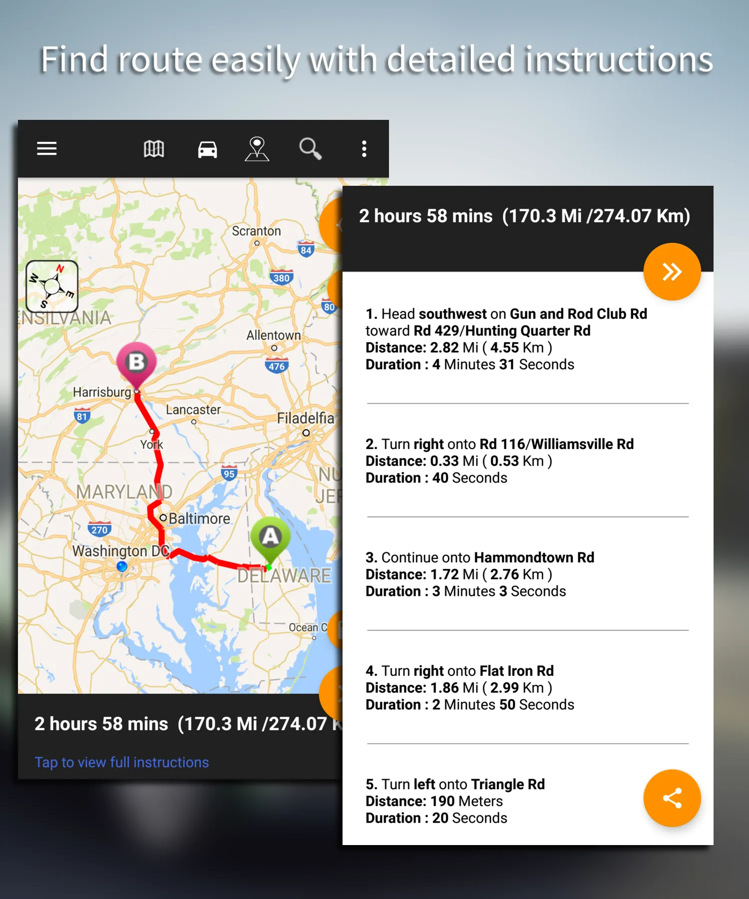 Driving Route Finder™ | Indus Appstore | Screenshot