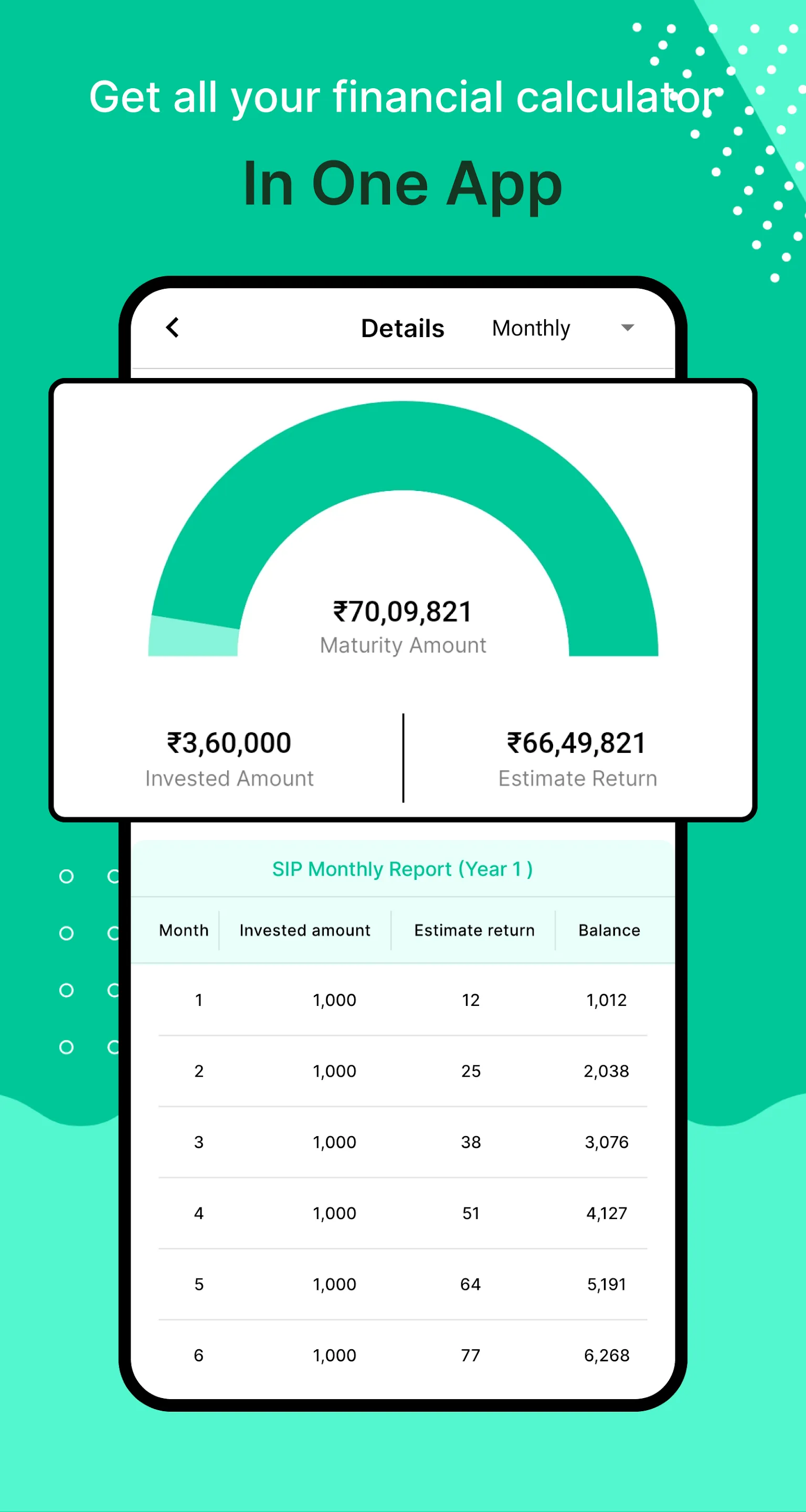 SIP Calculator | Indus Appstore | Screenshot