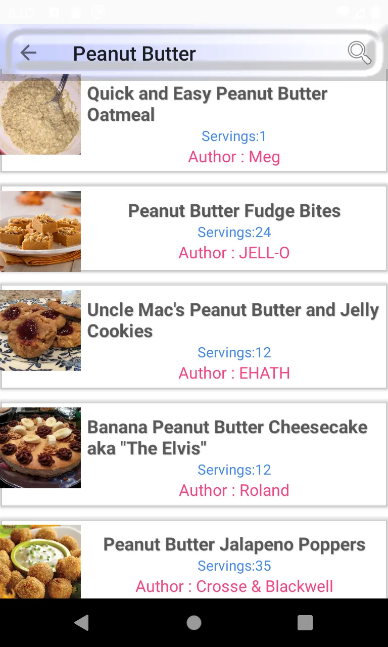 Peanuts recipe: goober | Indus Appstore | Screenshot