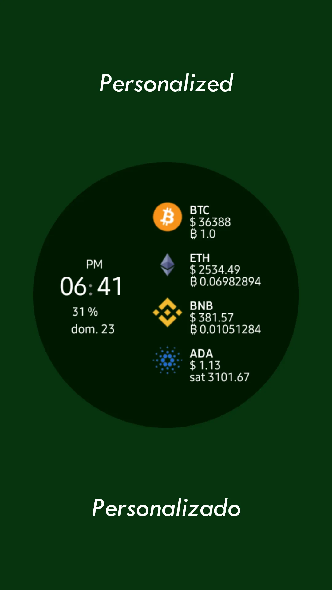 Crypto Watch Face - Wear OS | Indus Appstore | Screenshot