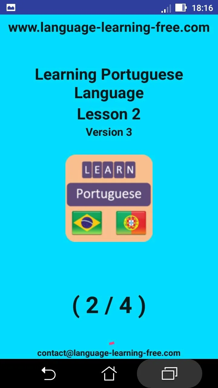 Learning Portuguese language ( | Indus Appstore | Screenshot