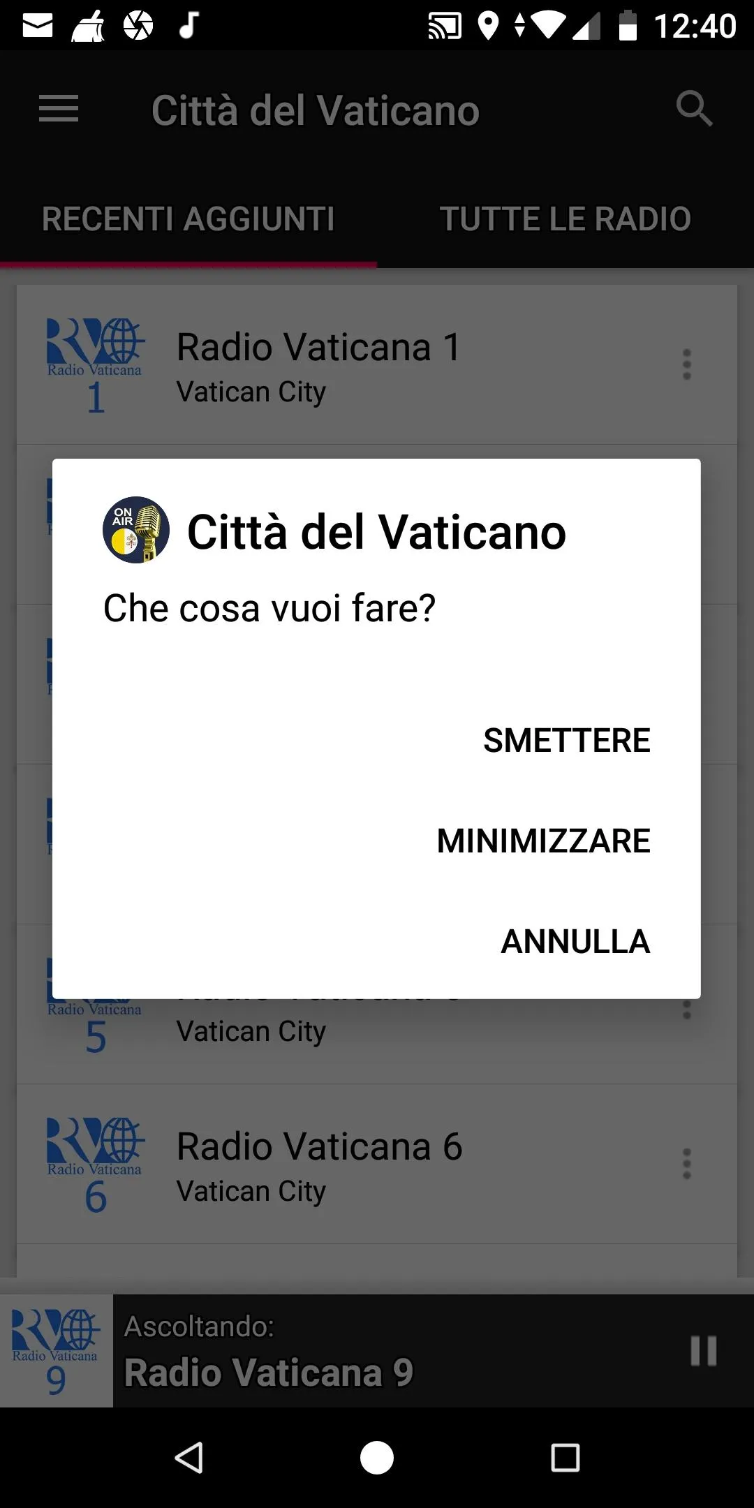 Vatican City Radio Stations | Indus Appstore | Screenshot