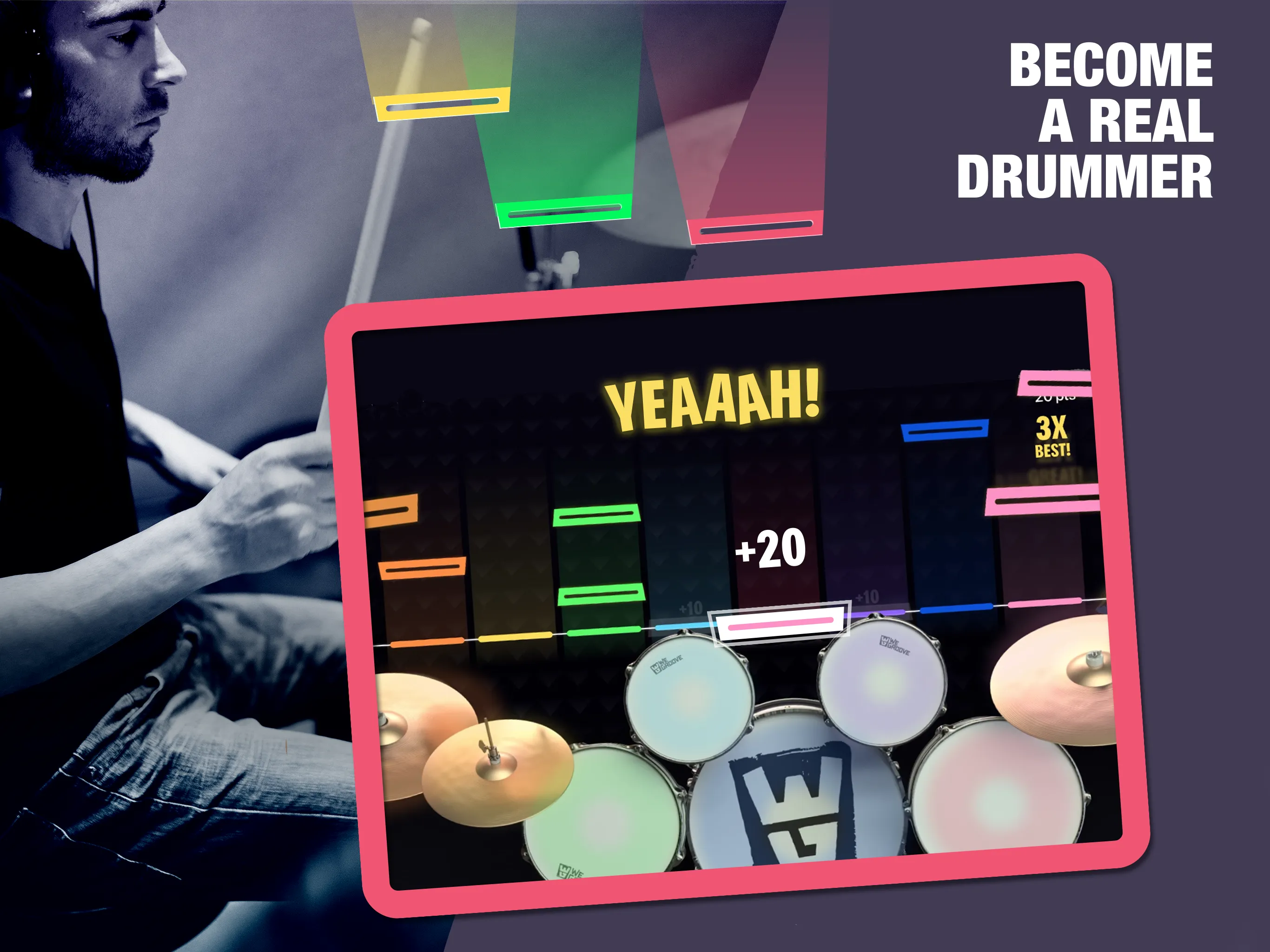 WeGroove: play & learn to drum | Indus Appstore | Screenshot