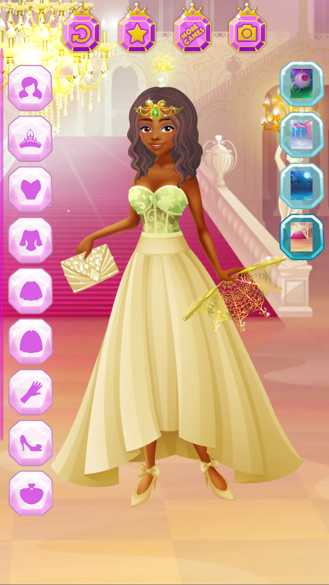 Cinderella Dress Up Girl Games | Indus Appstore | Screenshot