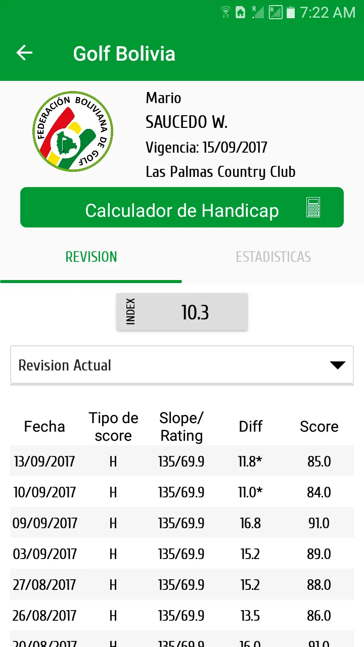 Bolivia Golf Federation | Indus Appstore | Screenshot