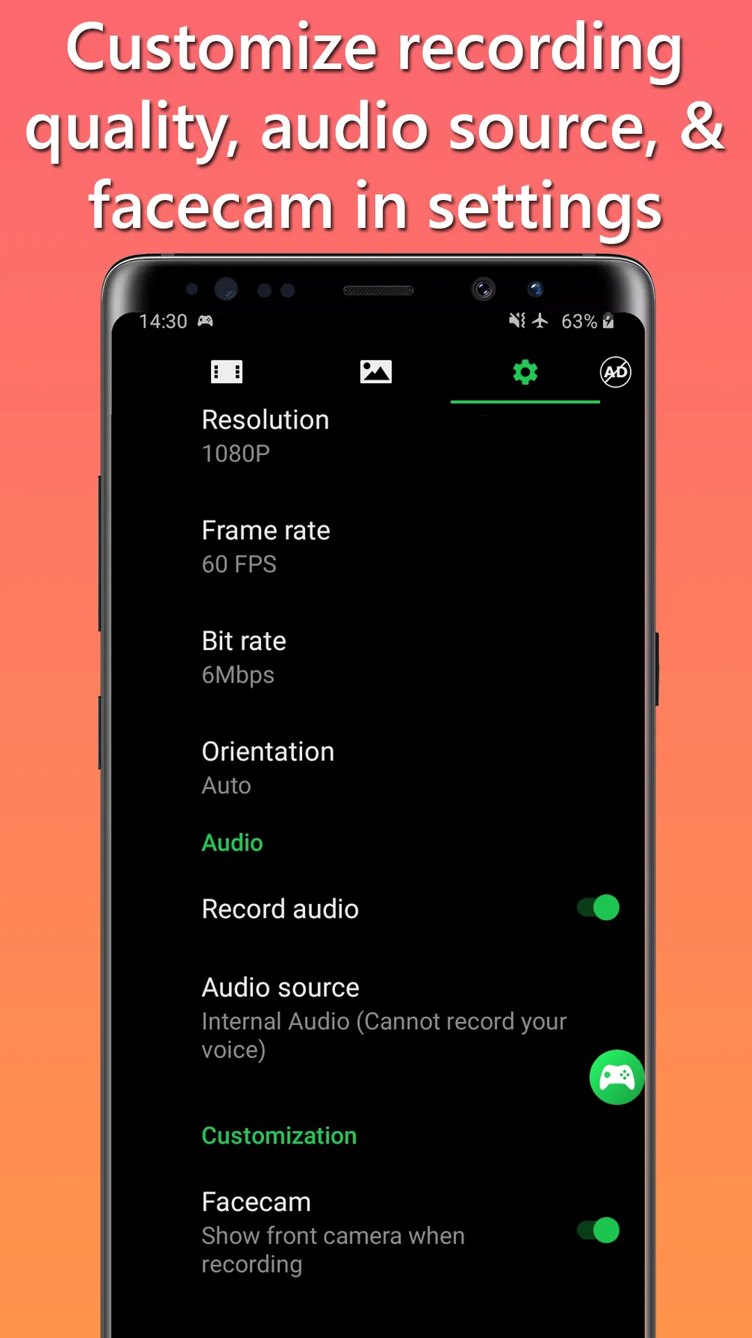 Game Recorder with Facecam | Indus Appstore | Screenshot