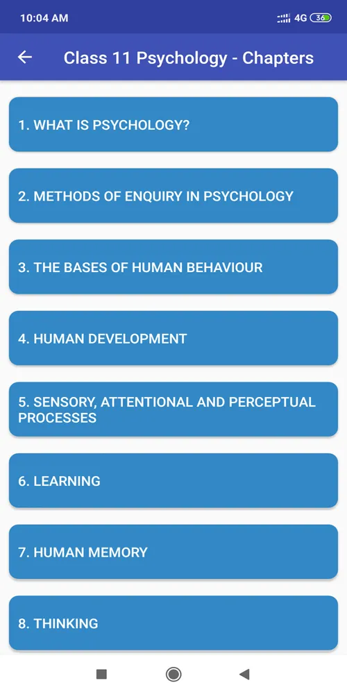 Class 11 Psychology NCERT Book | Indus Appstore | Screenshot