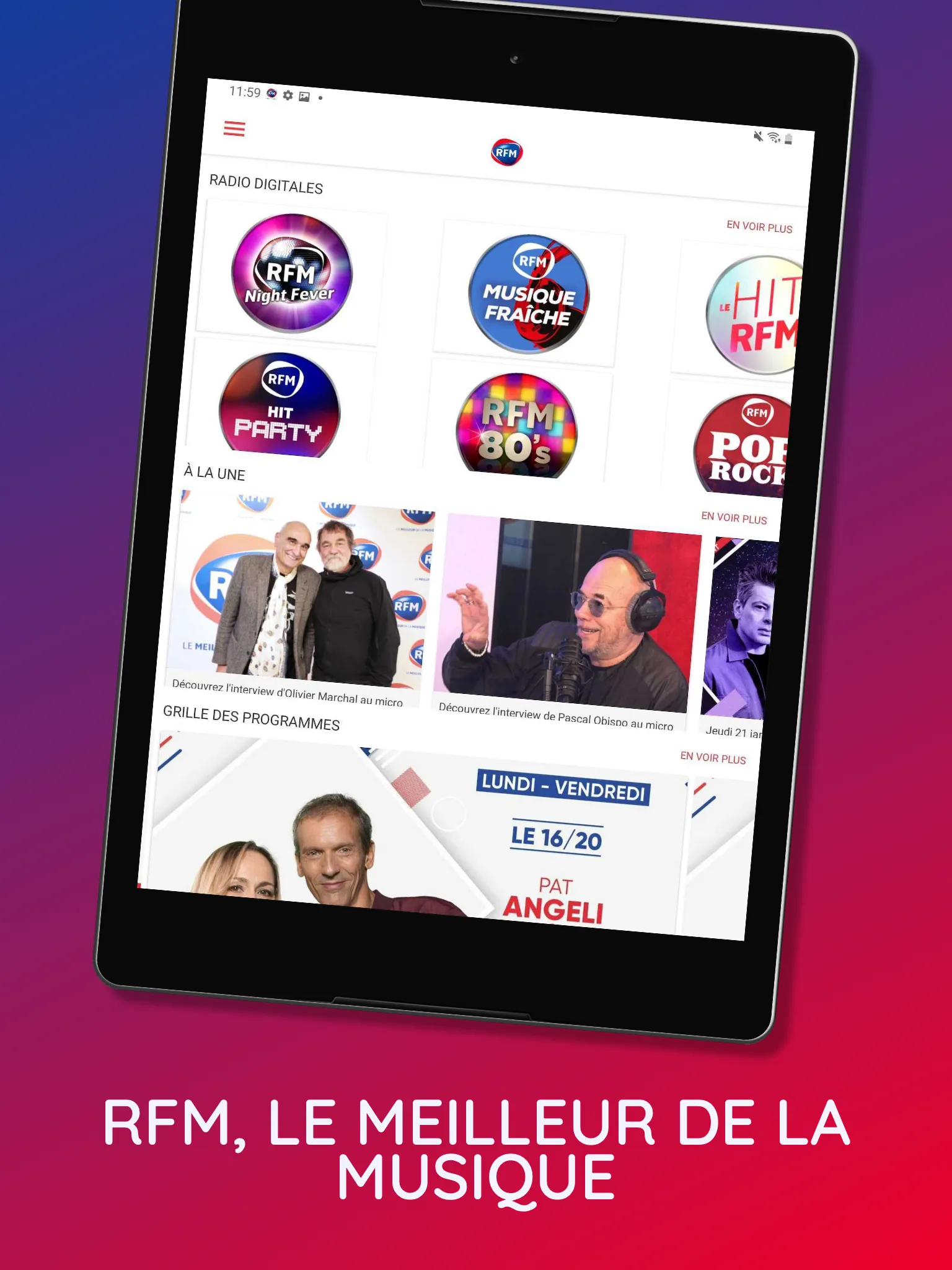 RFM, le meilleur de la musique | Indus Appstore | Screenshot