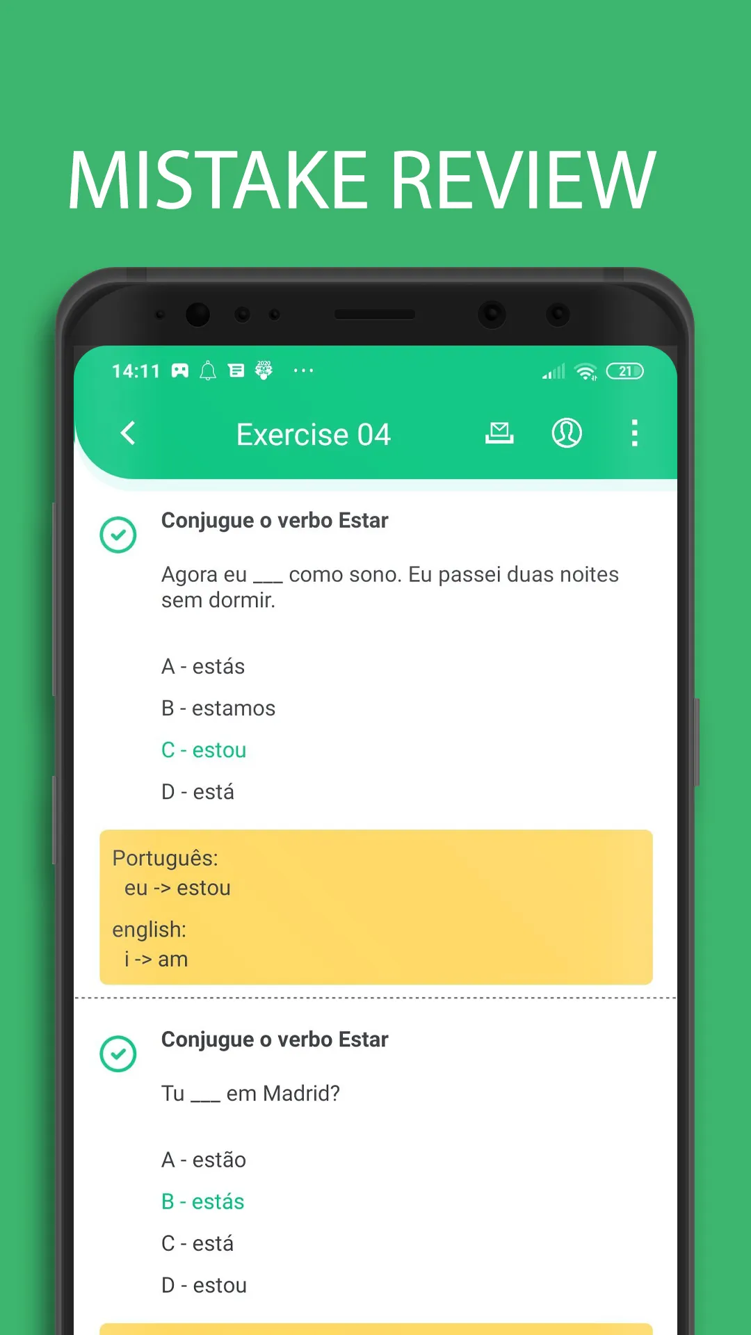 Learn Portuguese Grammar | Indus Appstore | Screenshot