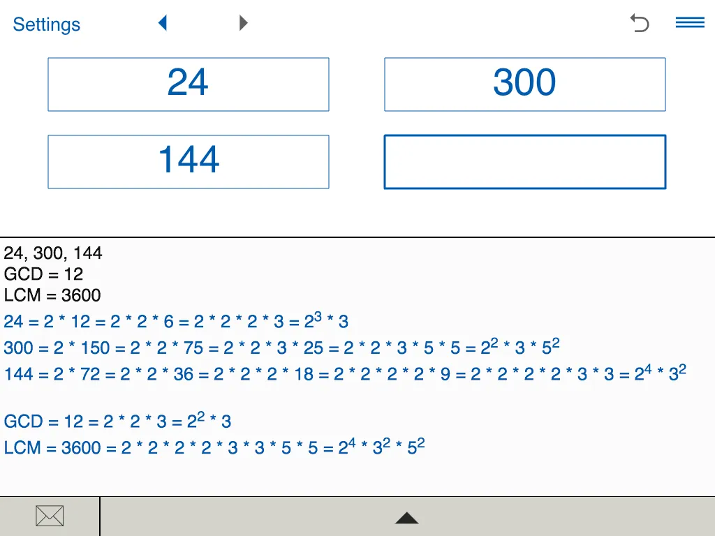 GCD and LCM calculator | Indus Appstore | Screenshot