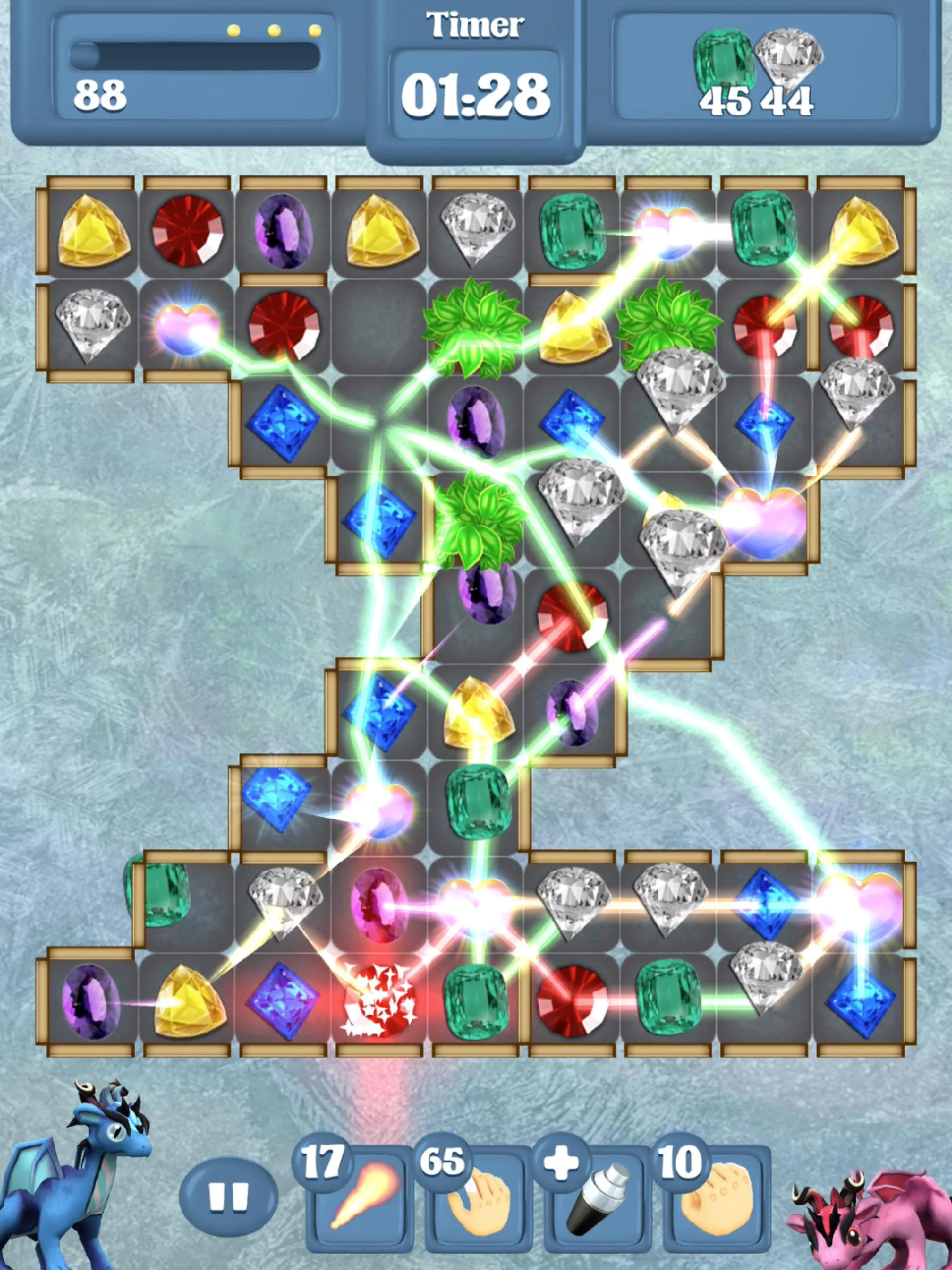 Frozen Dragon Gems - Match 3 | Indus Appstore | Screenshot