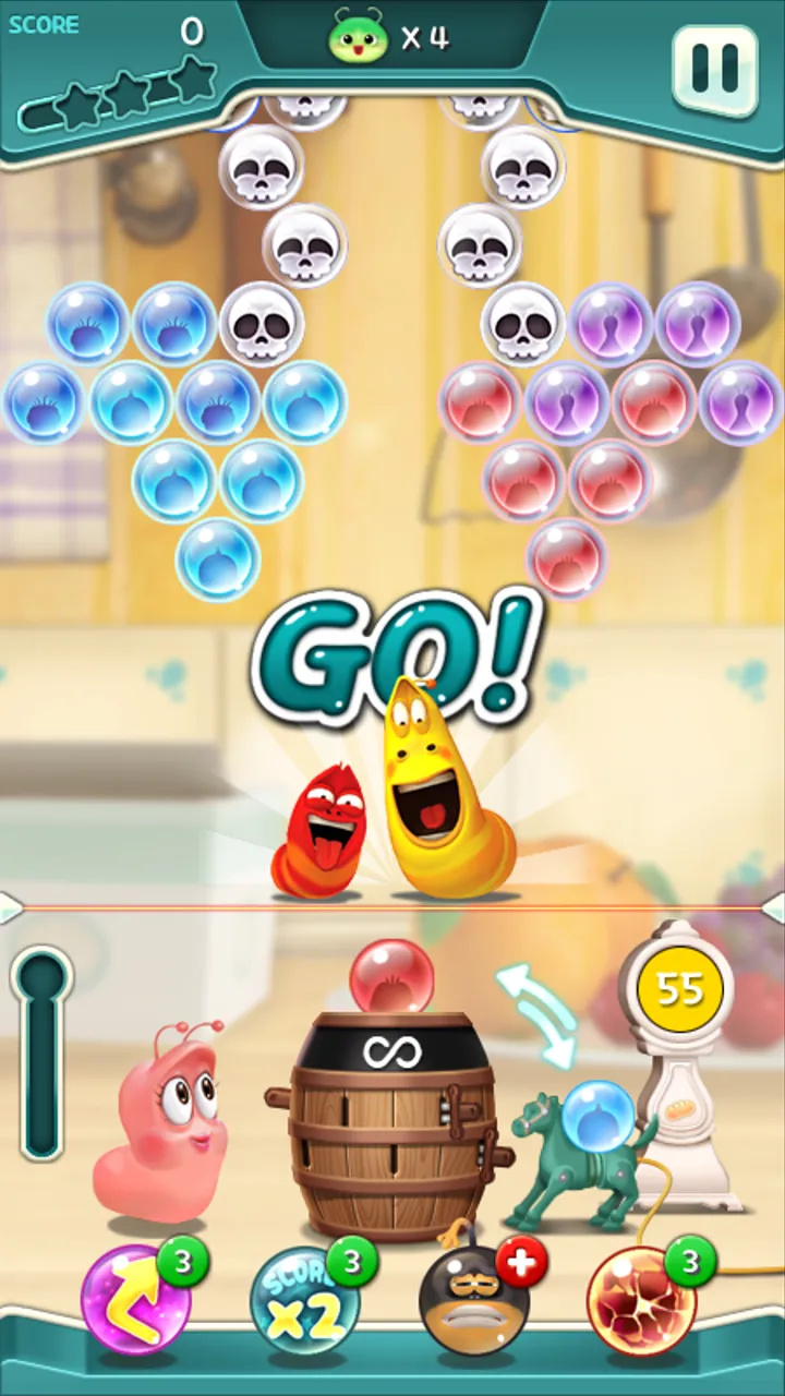 Larva Bubble Pop | Indus Appstore | Screenshot