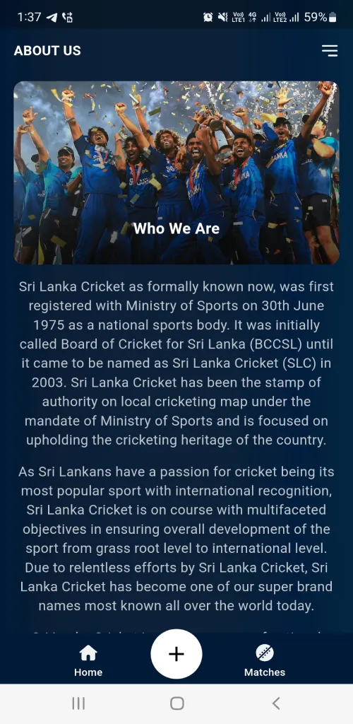 Sri Lanka Cricket | Indus Appstore | Screenshot