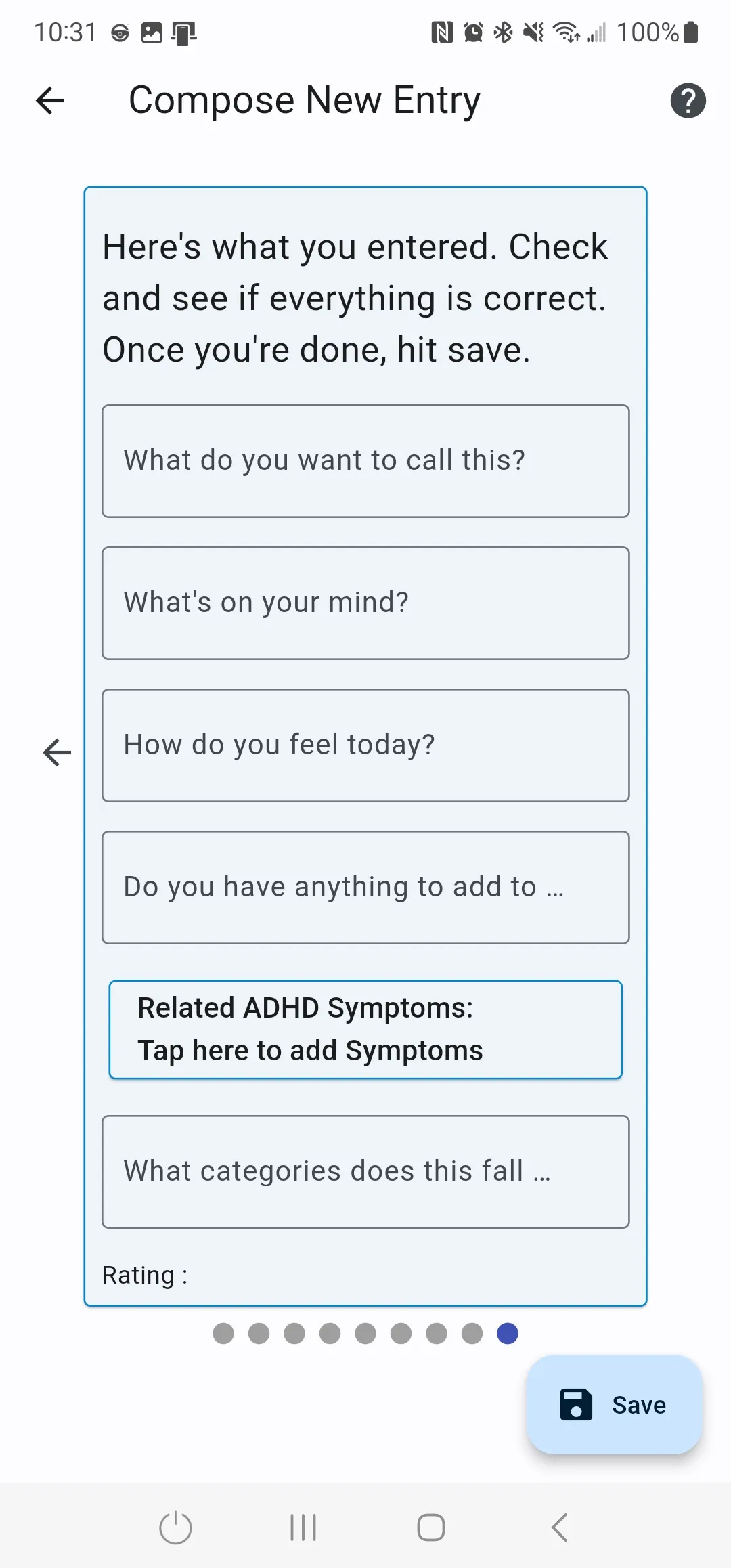 ADHD Journal | Indus Appstore | Screenshot