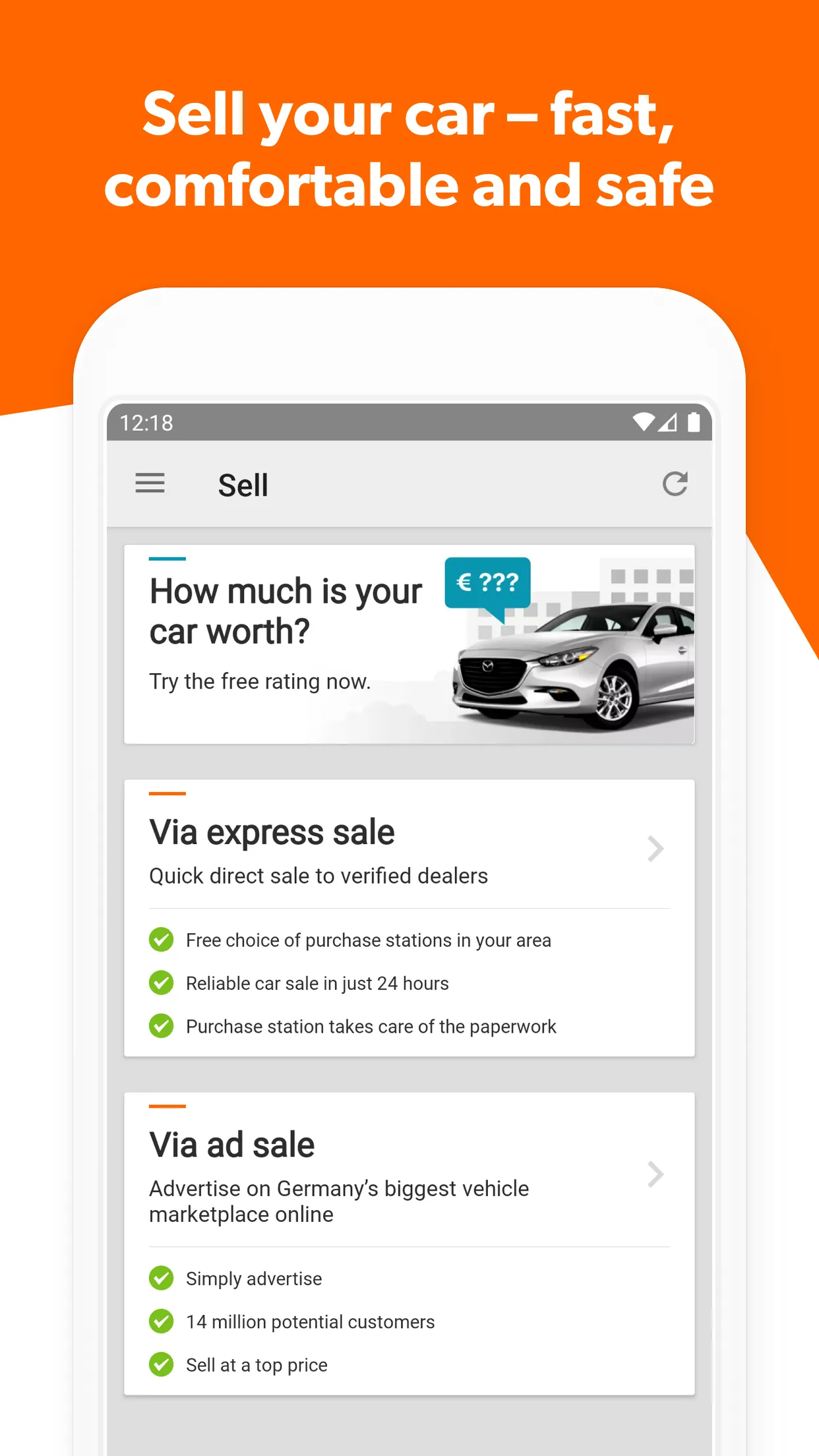 mobile.de - car market | Indus Appstore | Screenshot