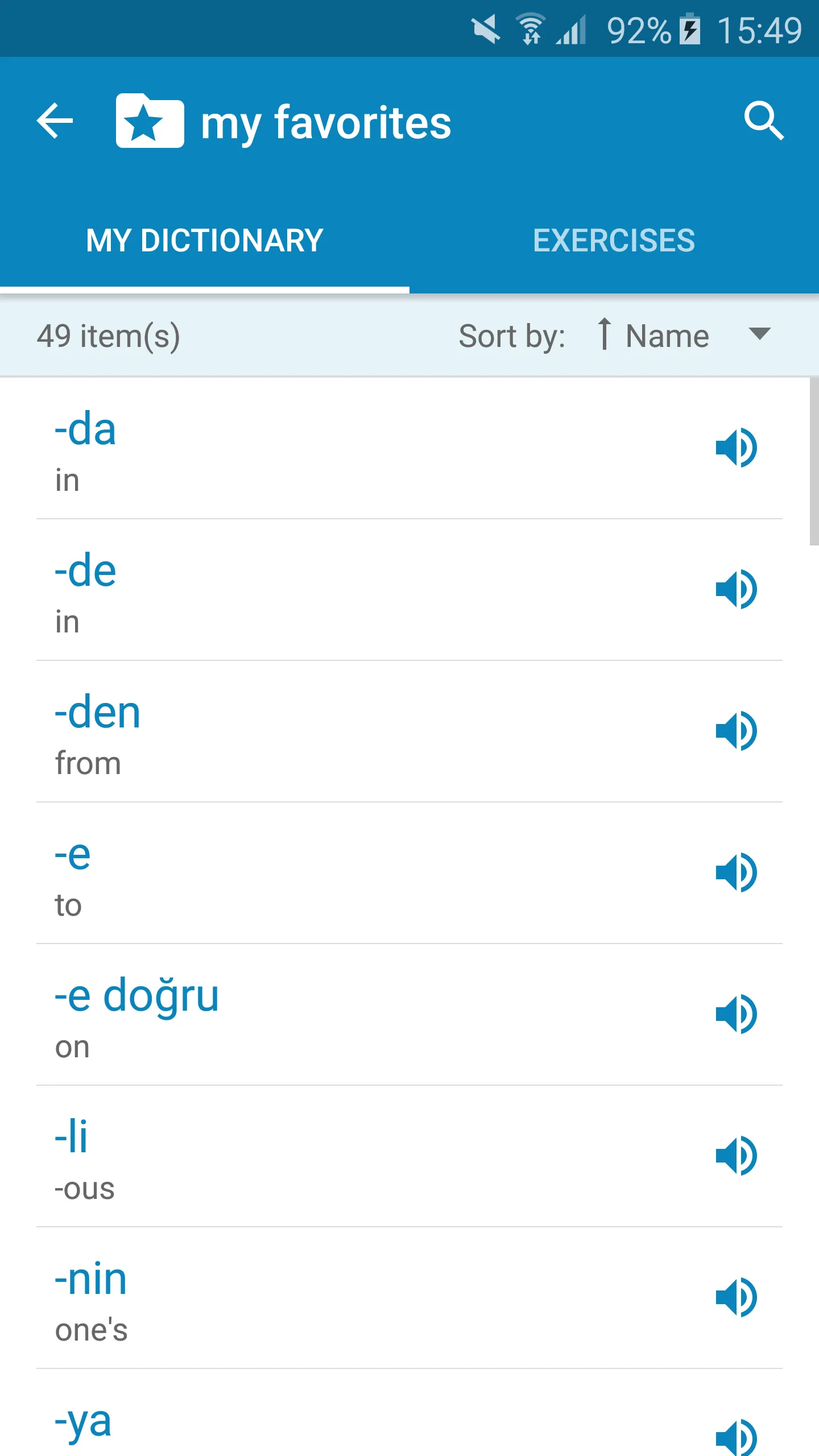 Turkish-English Dictionary | Indus Appstore | Screenshot