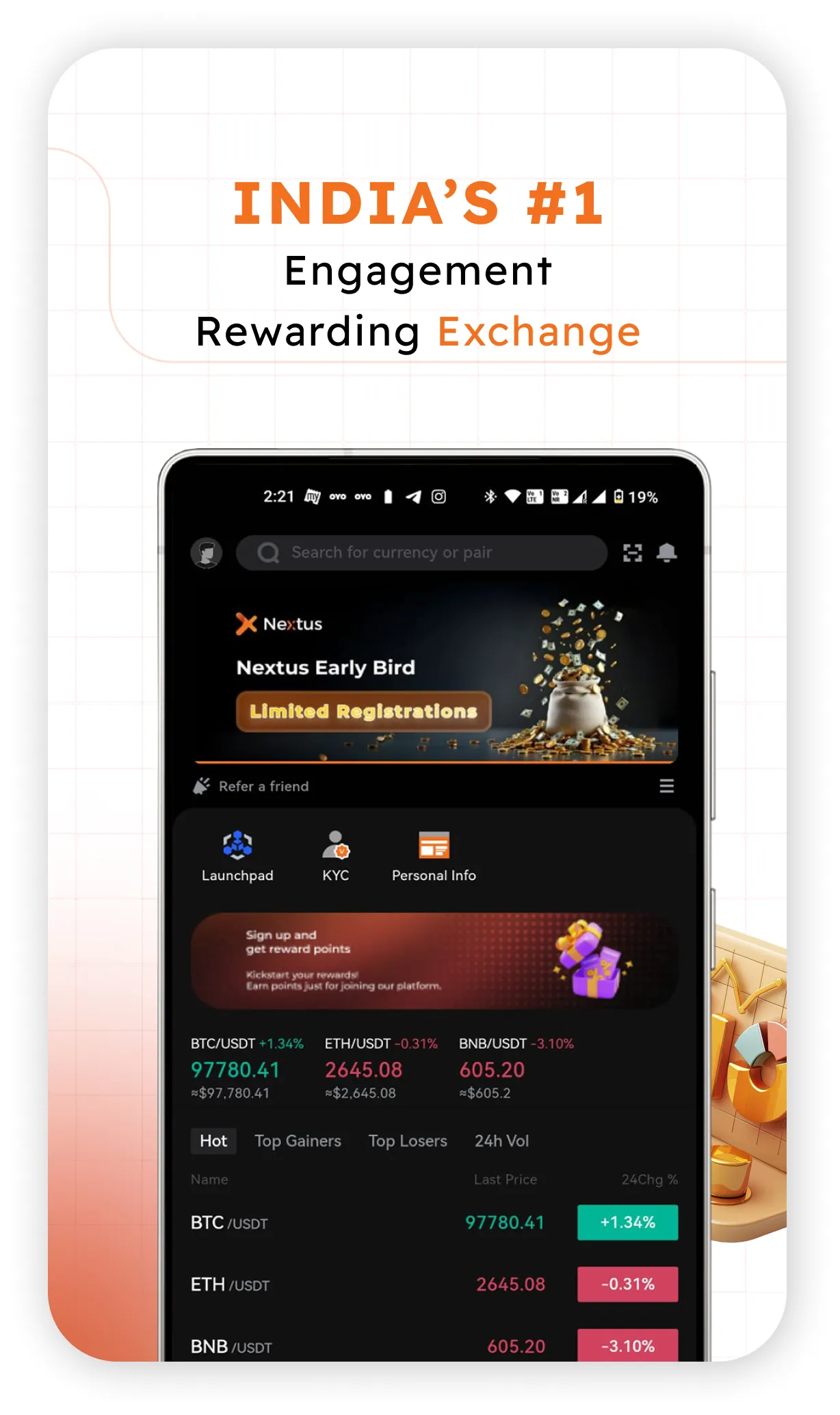 Nextus Exchange | Indus Appstore | Screenshot