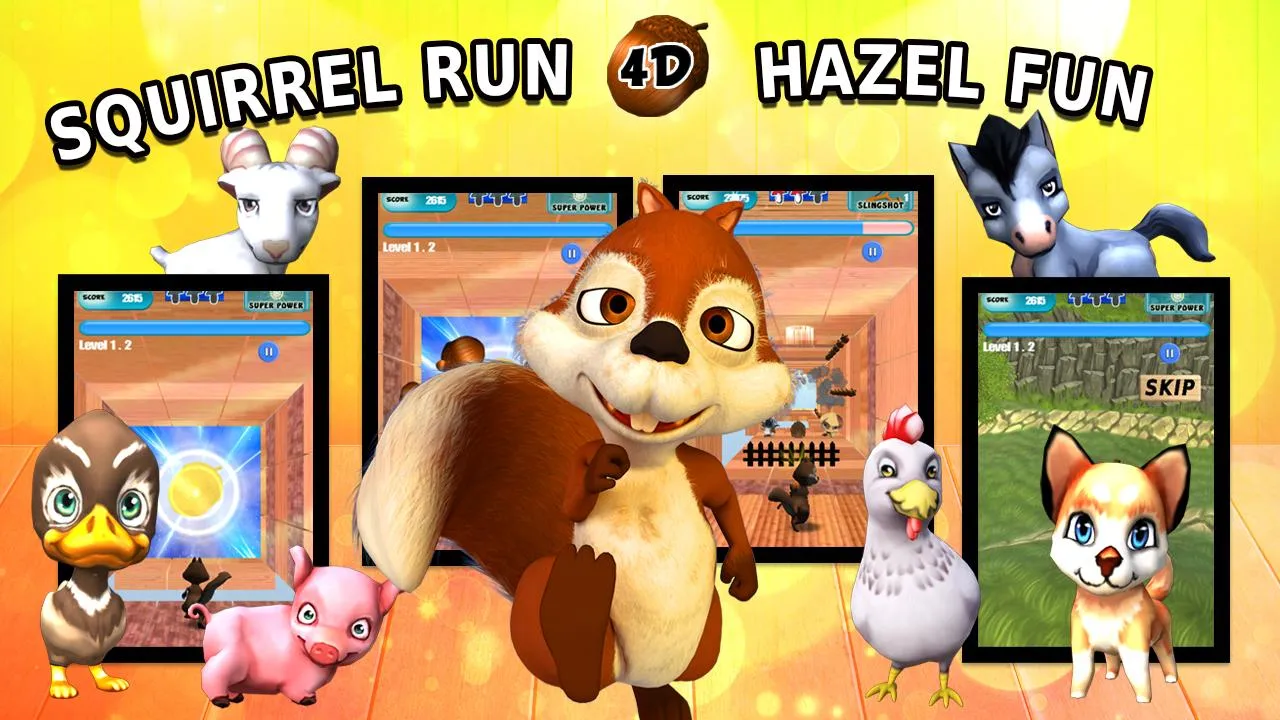 Squirrel Run 4D – Hazel Fun | Indus Appstore | Screenshot