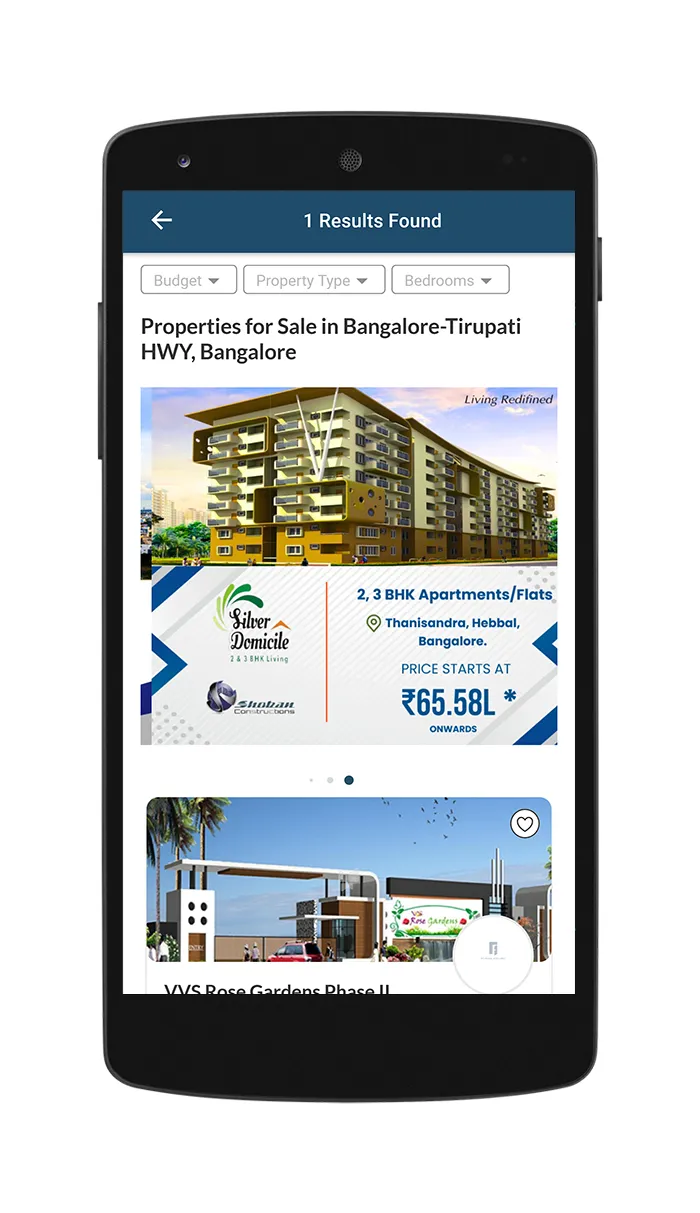 RoofandFloor Property Search | Indus Appstore | Screenshot