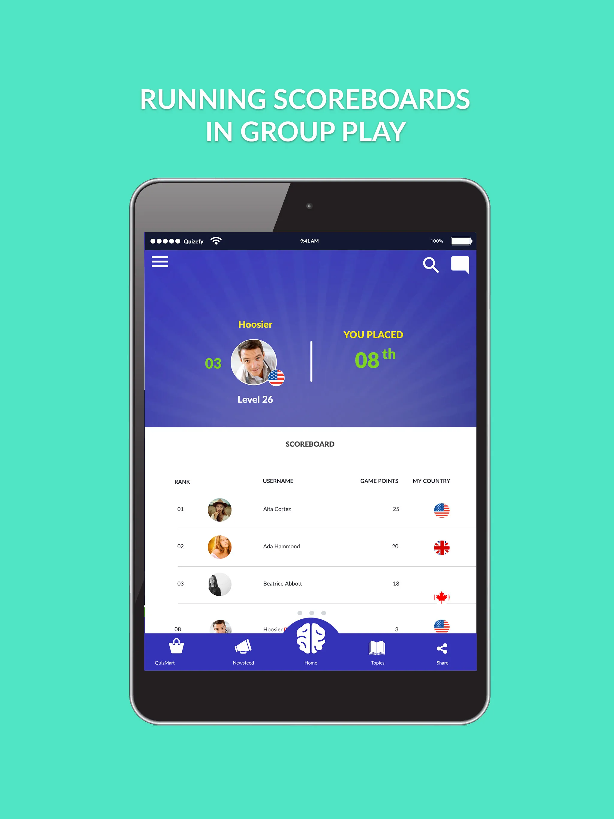 Quizefy – Group,1v1,SP Trivia | Indus Appstore | Screenshot