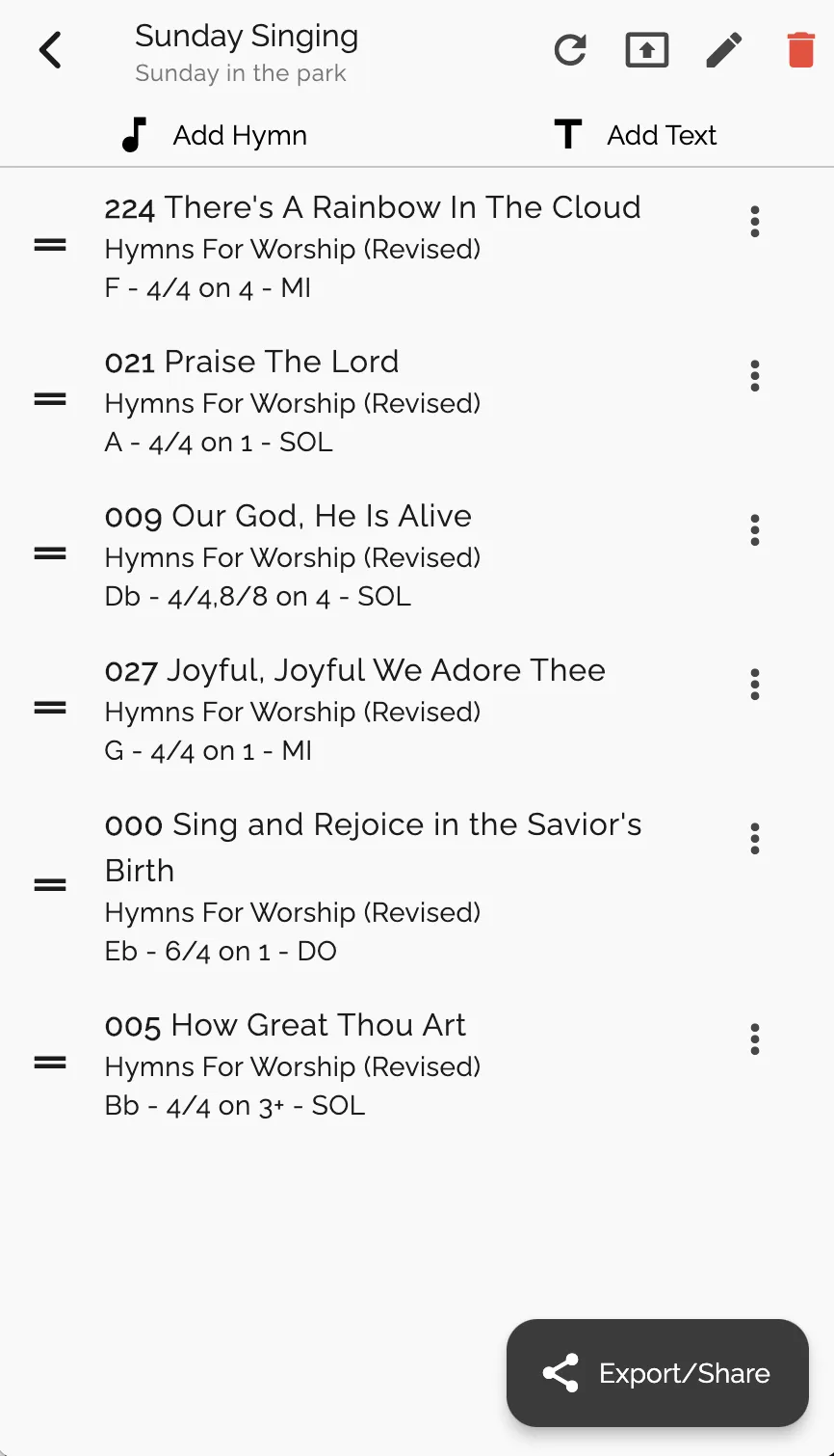 Hymns for Worship | Indus Appstore | Screenshot