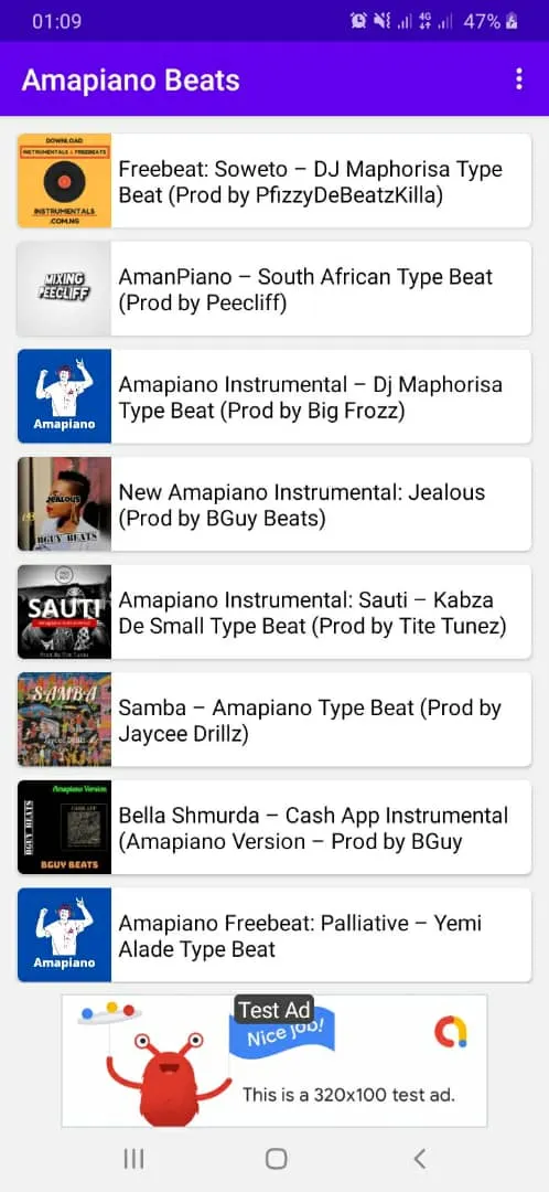 Amapiano Beats, Instrumentals | Indus Appstore | Screenshot